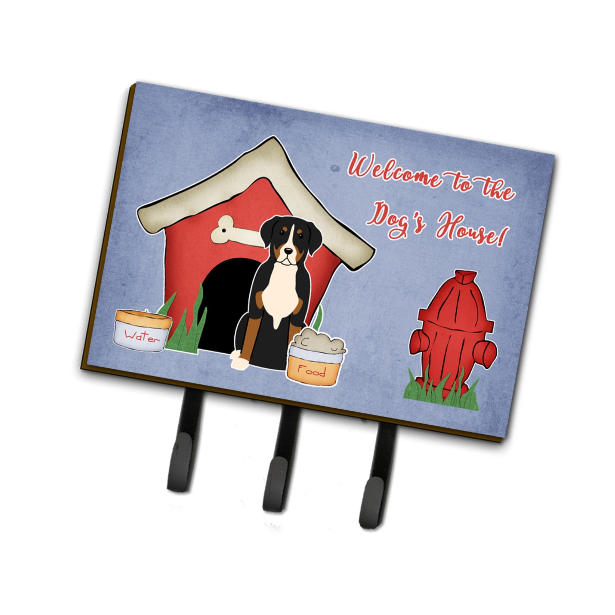Caroline'S Treasures House Collection Greater Swiss Mountain Dog Leash Or Key Holder Bb2791Th68, Triple, Multicolor