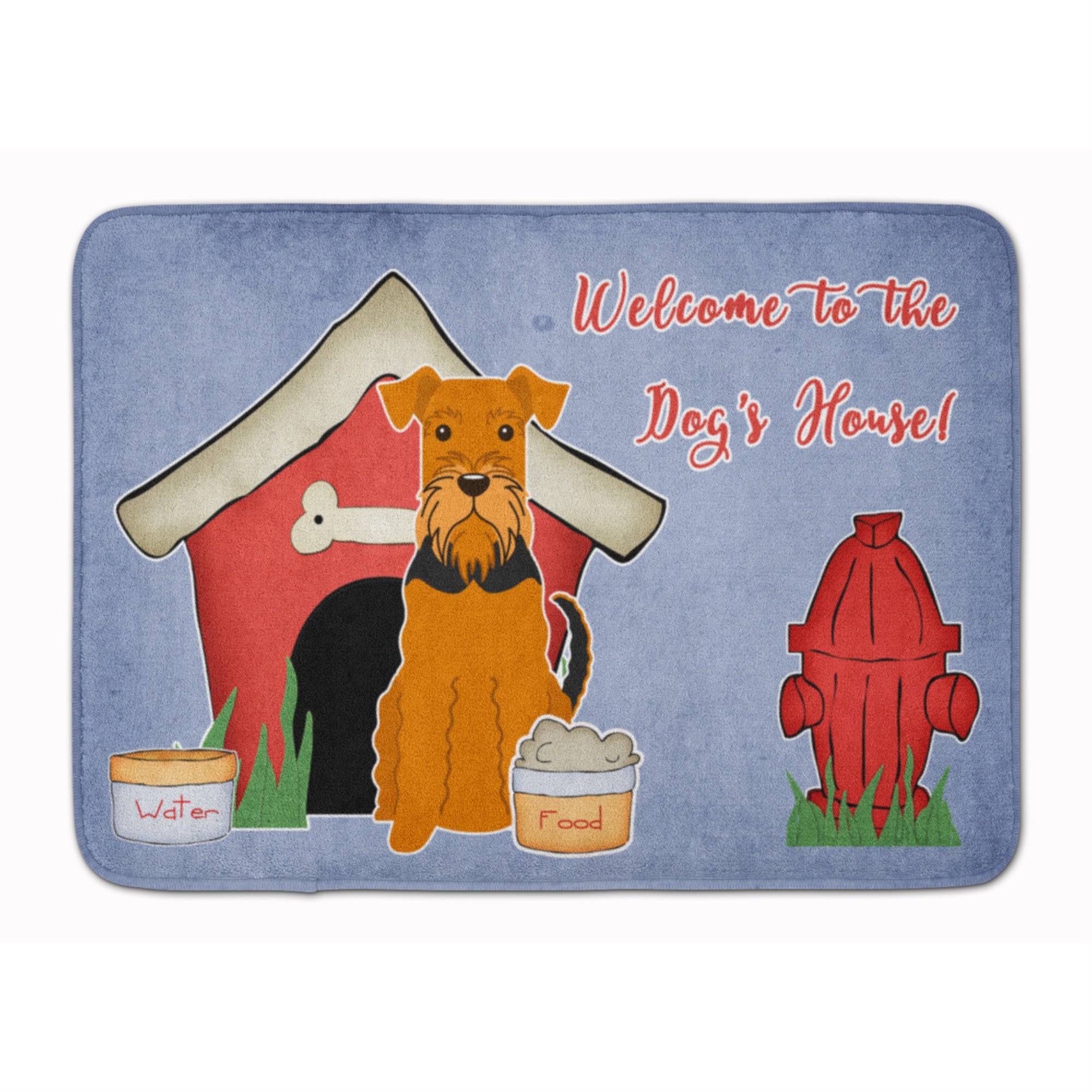 Caroline'S Treasures Dog House Collection Airedale Floor Mat, 19 X 27, Multicolor