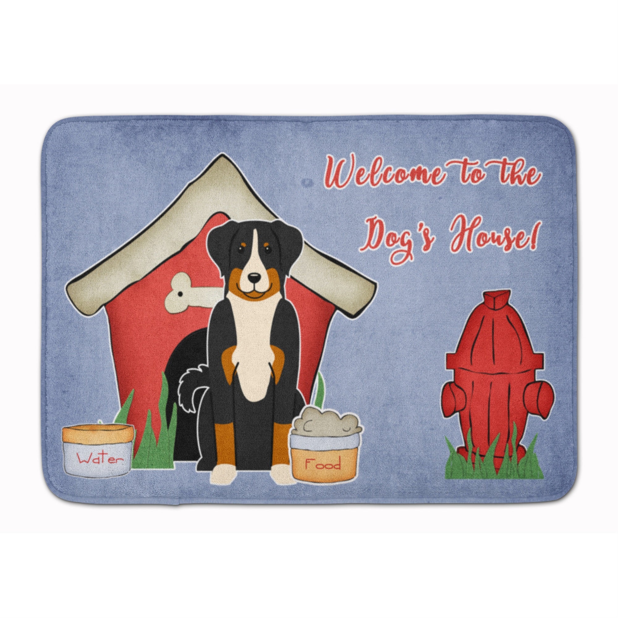 Caroline'S Treasures Dog House Appenzeller Sennenhund Floor Mat, 19 X 27, Multicolor