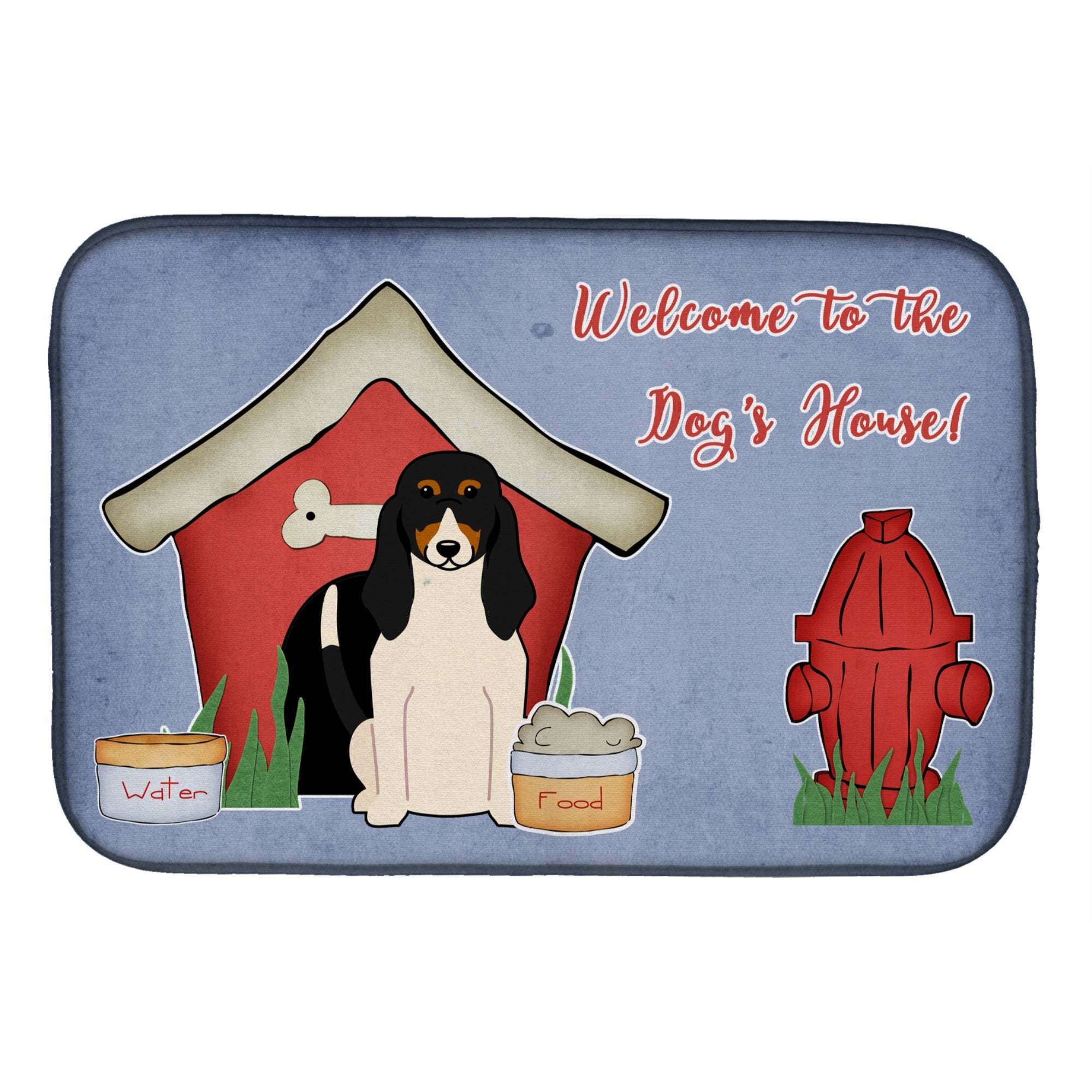 Caroline'S Treasures Dog House Collection Swiss Hound Dish Drying Mat, 14 X 21
