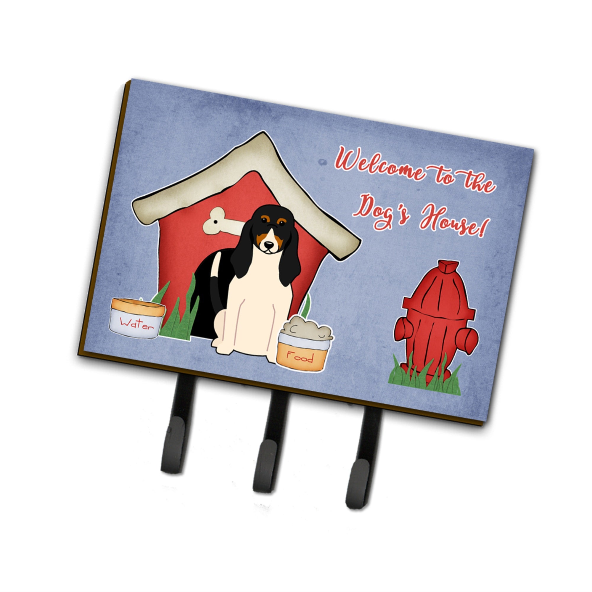 Caroline'S Treasures Dog House Collection Swiss Hound Leash Or Key Holder Bb2798Th68, Triple