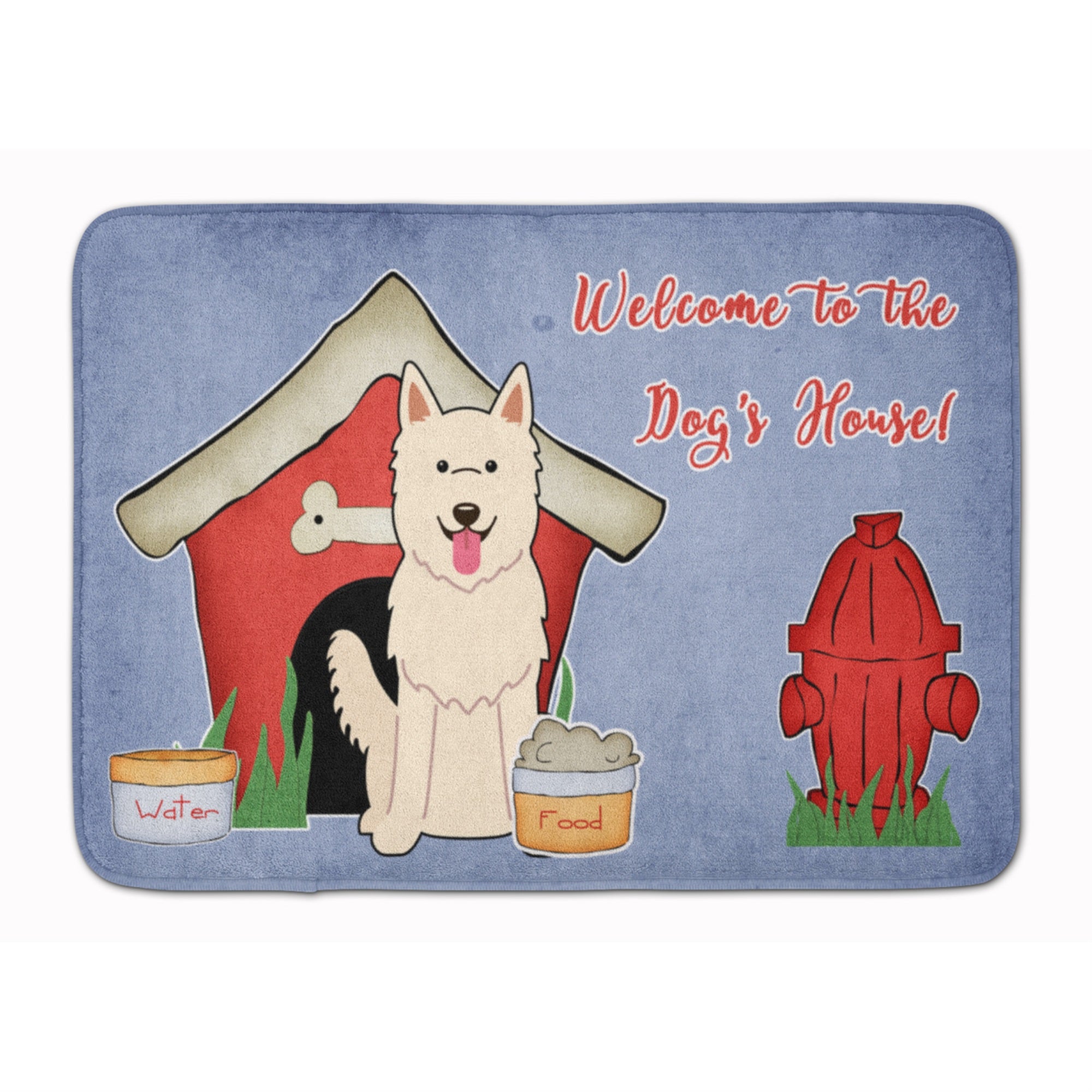 Caroline'S Treasures Dog House White German Shepherd, 19 X 27, Multicolor