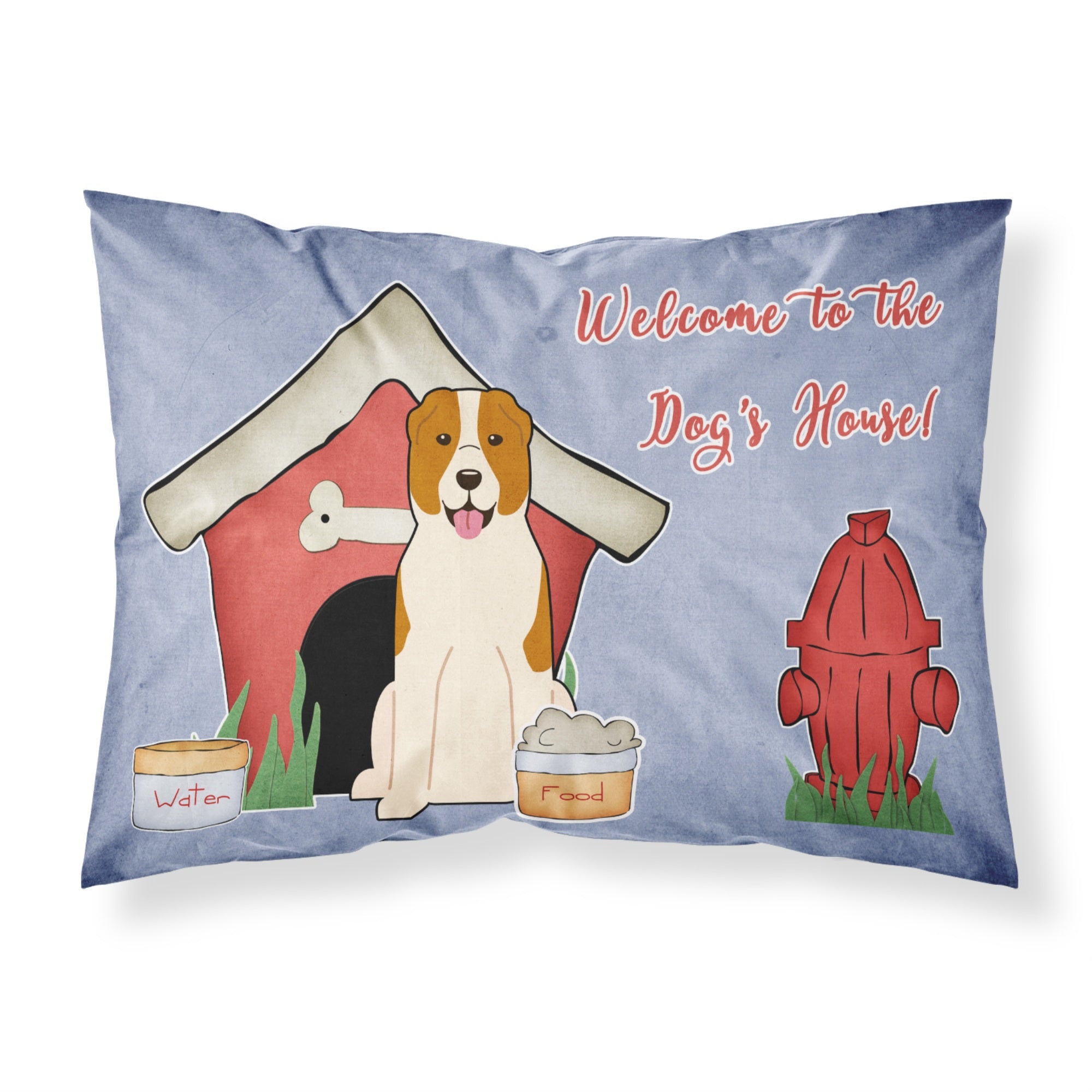 Caroline'S Treasures House Collection Central Asian Shepherd Dog Fabric Standard Pillowcase Bb2803Pillowcase, Multicolor