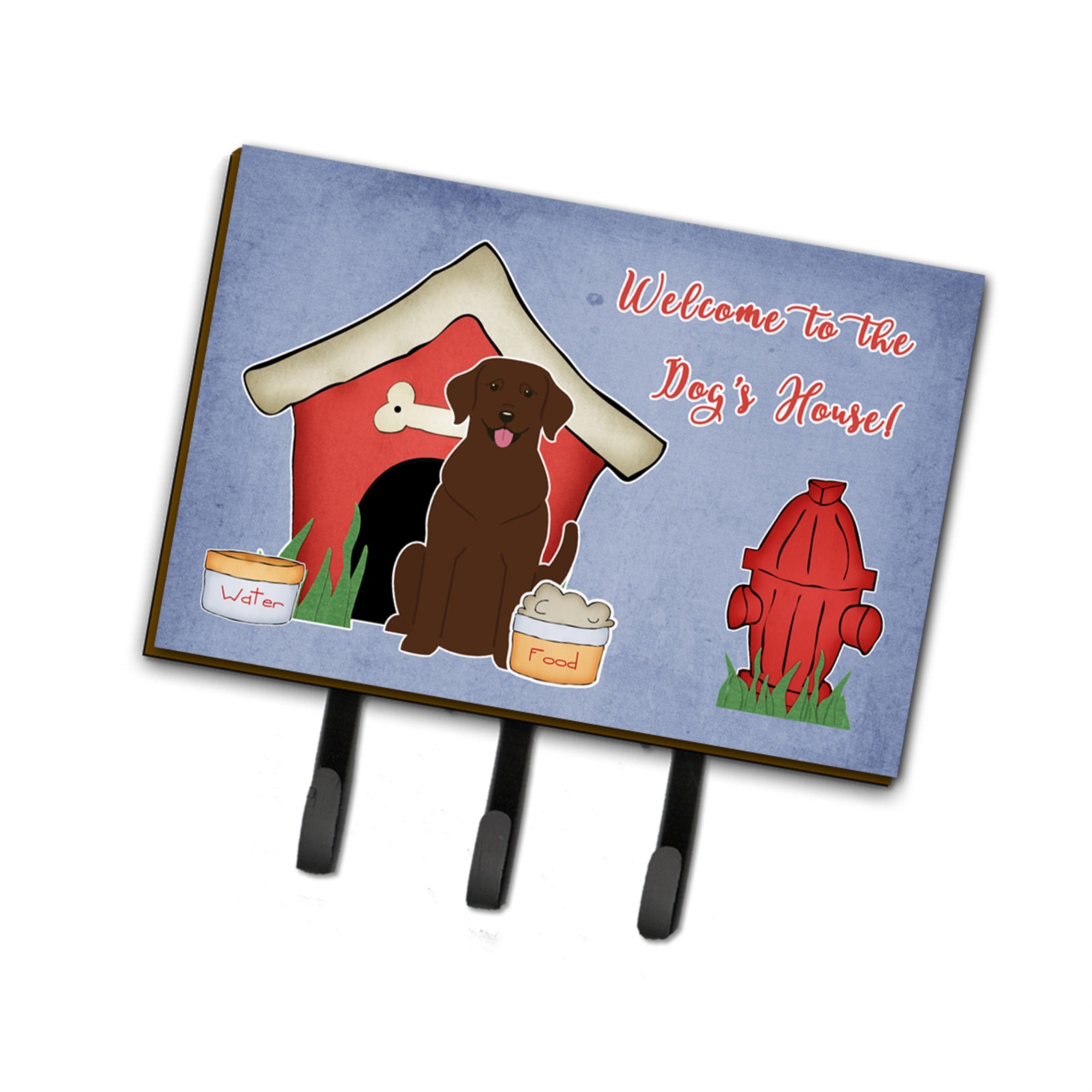 Caroline'S Treasures Dog House Collection Chocolate Labrador Leash Or Key Holder Bb2810Th68, Triple