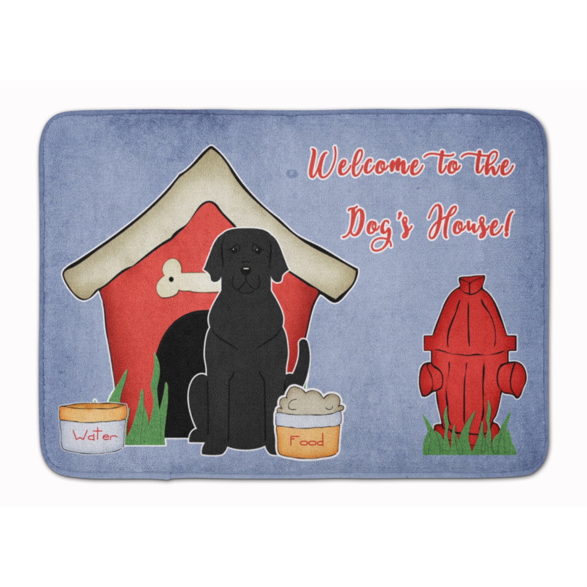 Caroline'S Treasures Dog House Collection Black Labrador Floor Mat, 19 X 27, Multicolor