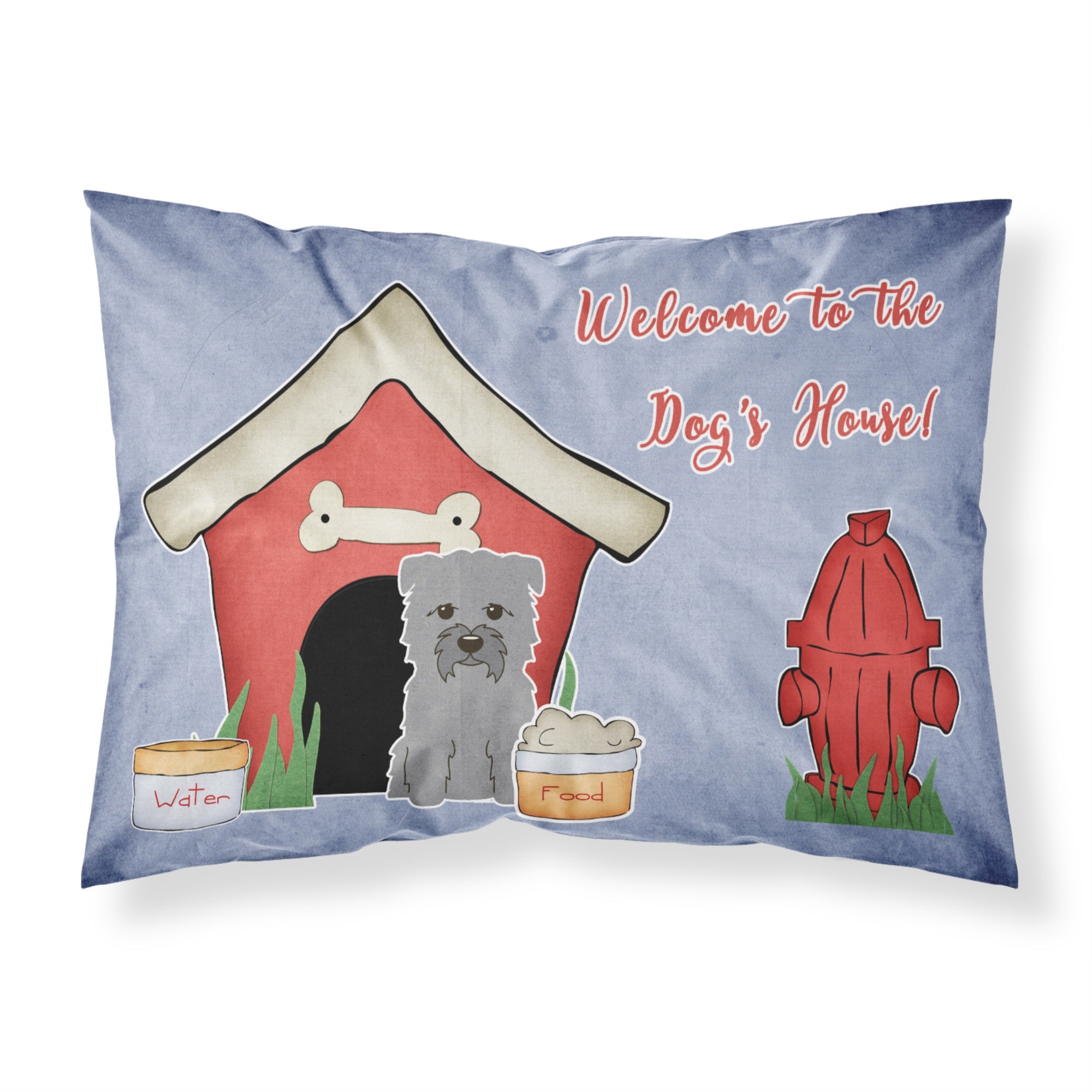 Caroline'S Treasures Dog House Collection Glen Of Imal Grey Fabric Standard Pillowcase Bb2813Pillowcase, Multicolor