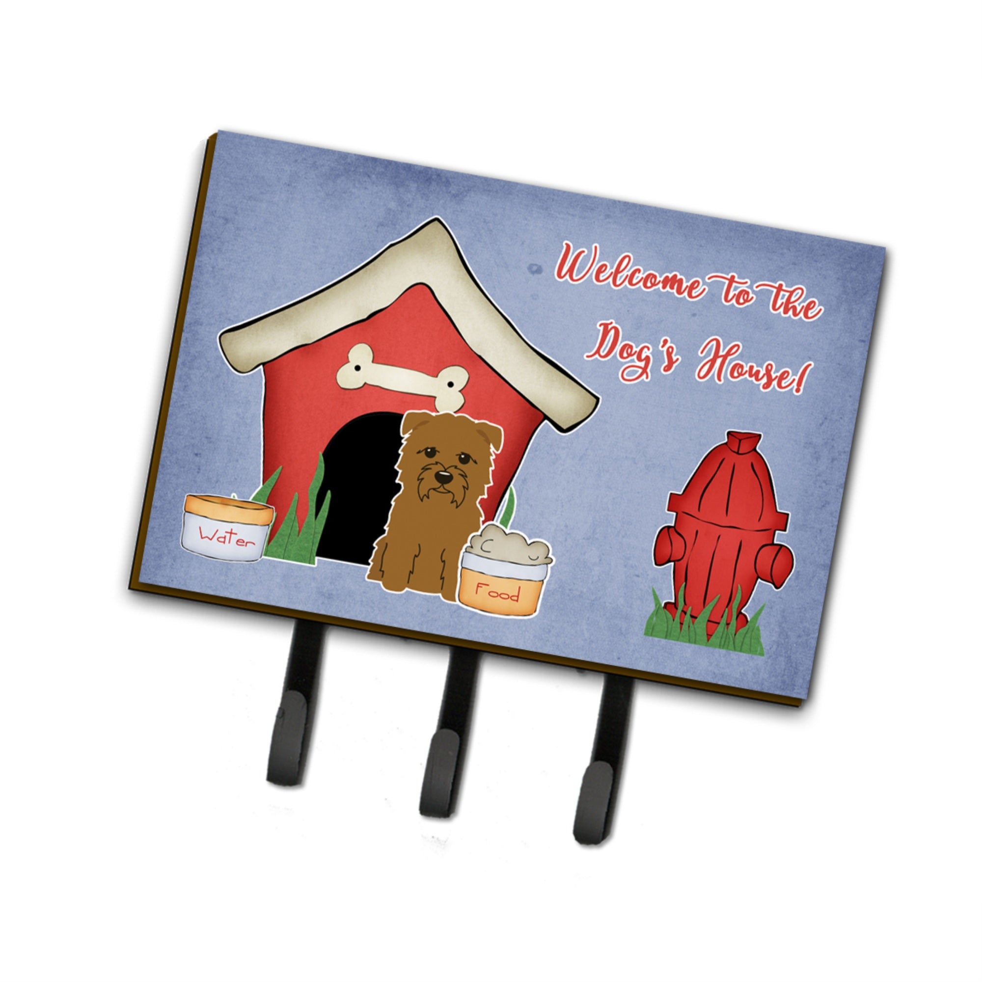Caroline'S Treasures Dog House Collection Glen Of Imal Tan Leash Or Key Holder Bb2814Th68, Triple, Multicolor