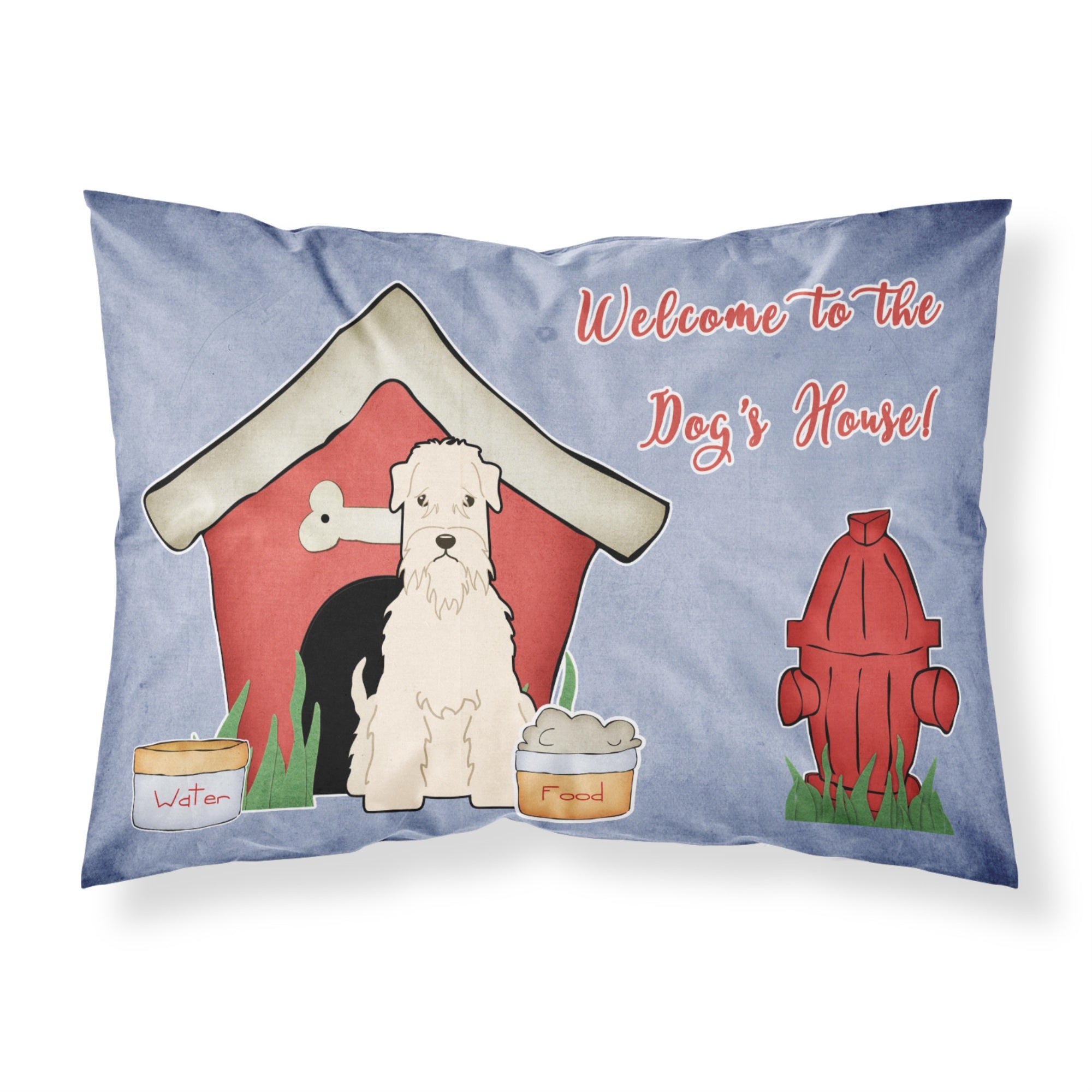Caroline'S Treasures Dog House Collection Soft Coated Wheaten Terrier Fabric Standard Pillowcase Bb2815Pillowcase, Multicolor,