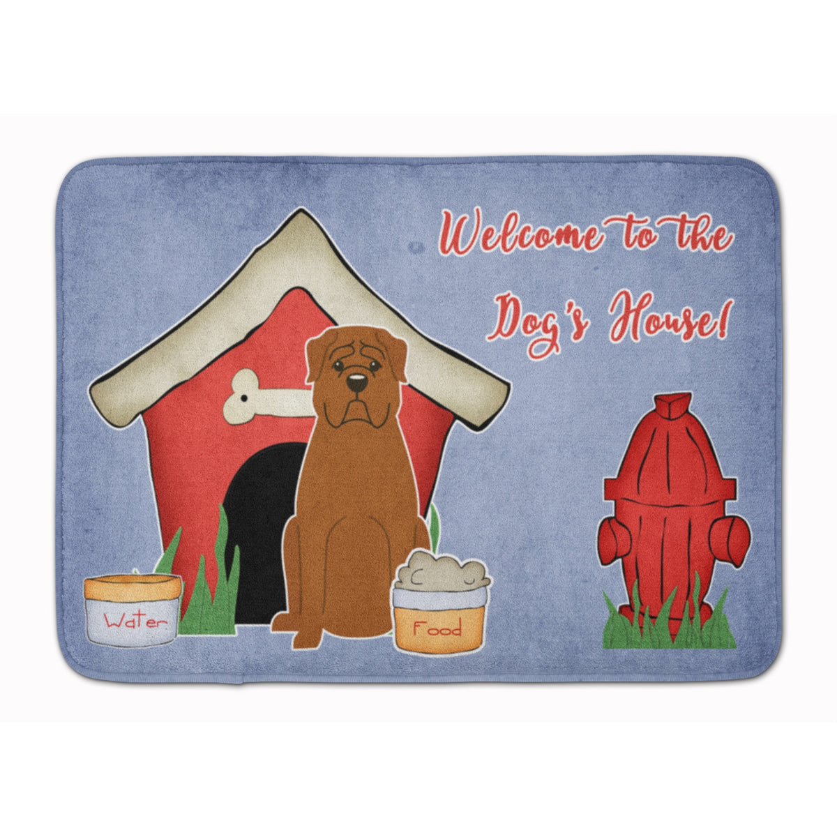 Caroline'S Treasures Dog House Collection Dogue De Bourdeaux Floor Mat, 19 X 27, Multicolor