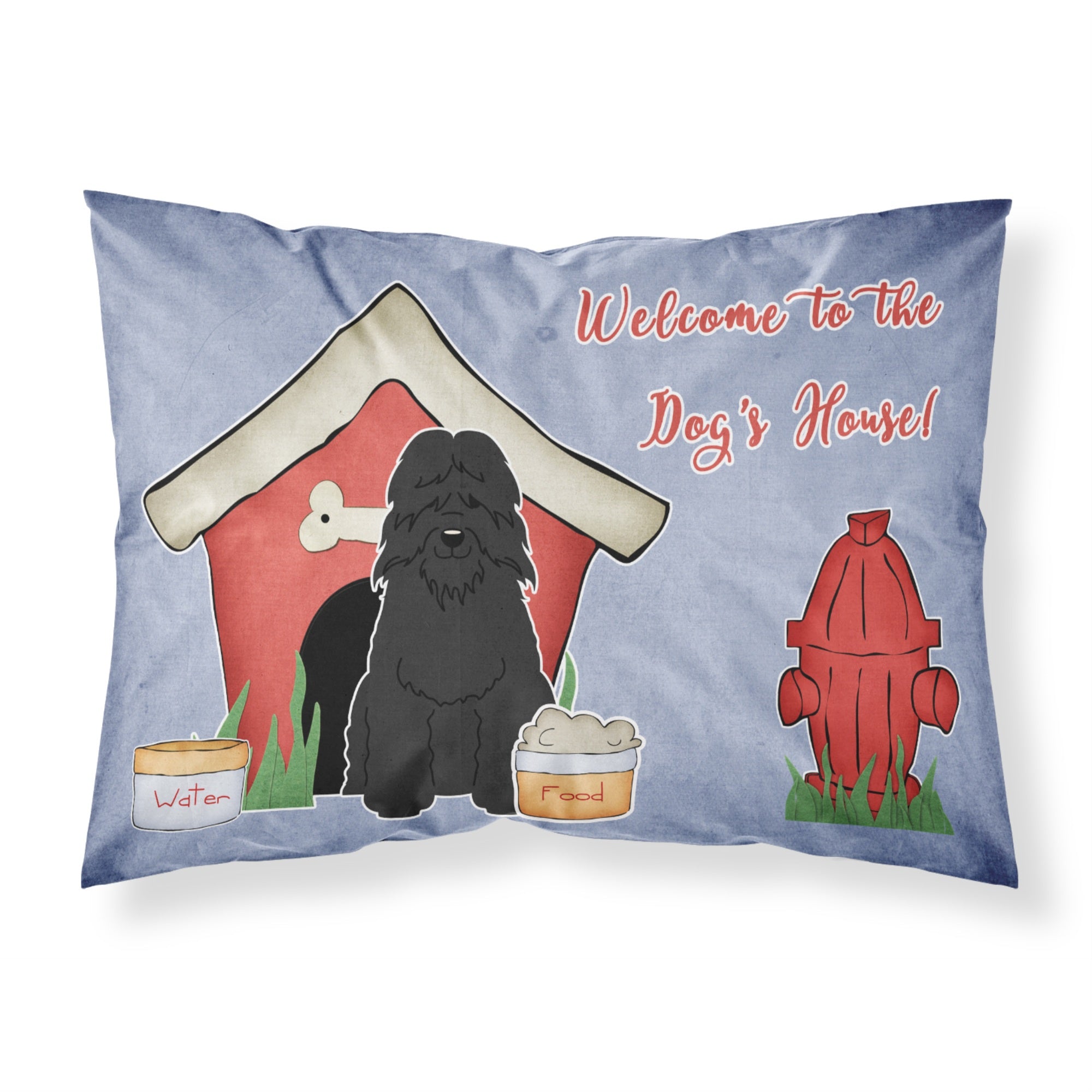 Caroline'S Treasures Dog House Collection Bouvier Des Flandres Fabric Standard Pillowcase Bb2828Pillowcase, Multicolor