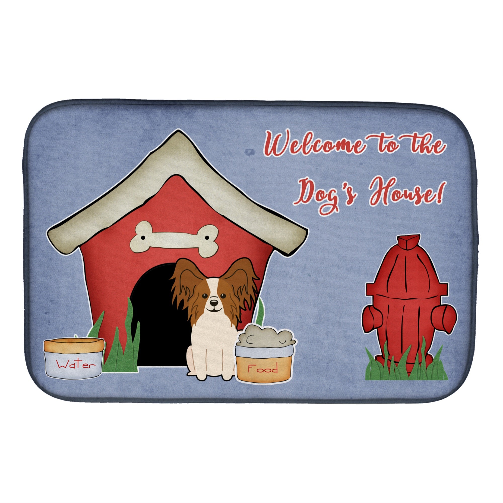 Caroline'S Treasures Bb2832Ddm Dish Drying Mat, 14 X 21, Dog House