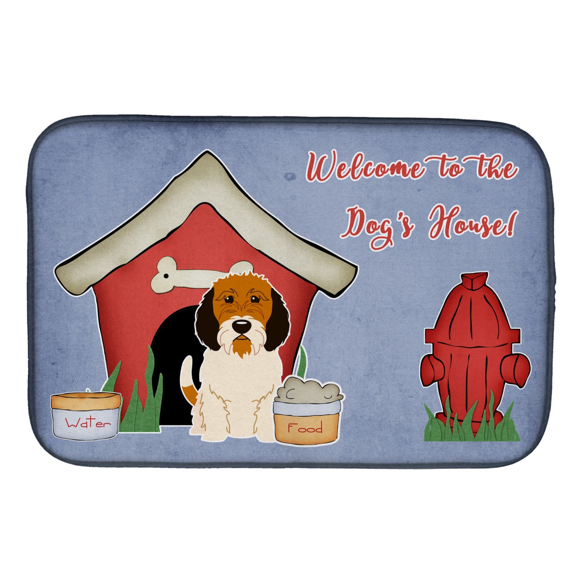 Caroline'S Treasures Dog House Collection Petit Basset Griffon Veenden Dish Drying Mat, 14 X 21