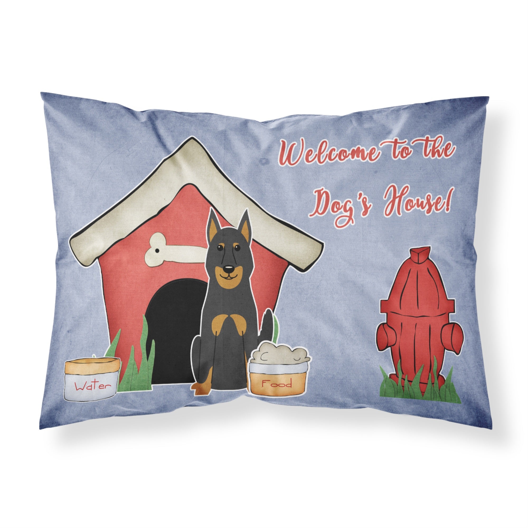 Caroline'S Treasures House Collection Beauce Shepherd Dog Fabric Standard Pillowcase Bb2834Pillowcase, Multicolor