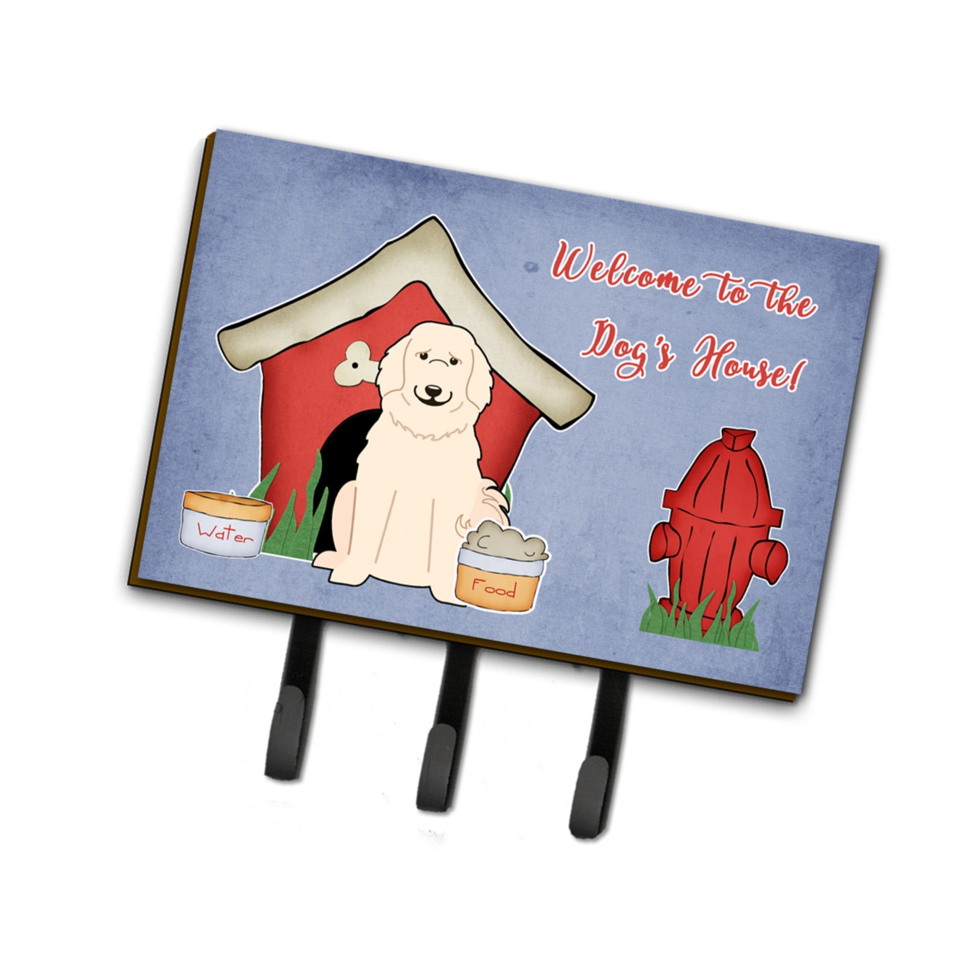 Caroline'S Treasures Dog House Collection Pyrenese Leash Or Key Holder Bb2837Th68, Triple