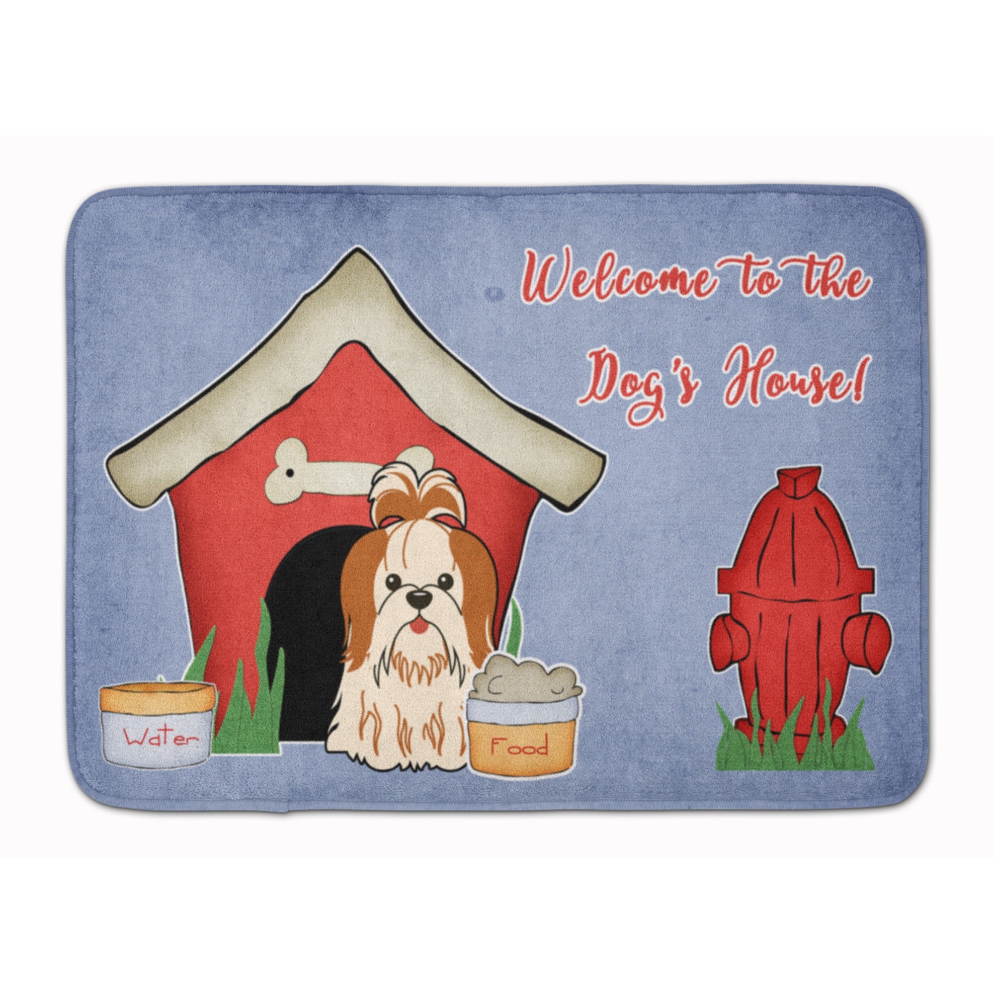 Caroline'S Treasures Dog House Collection Shih Tzu Red White, 19 X 27, Multicolor