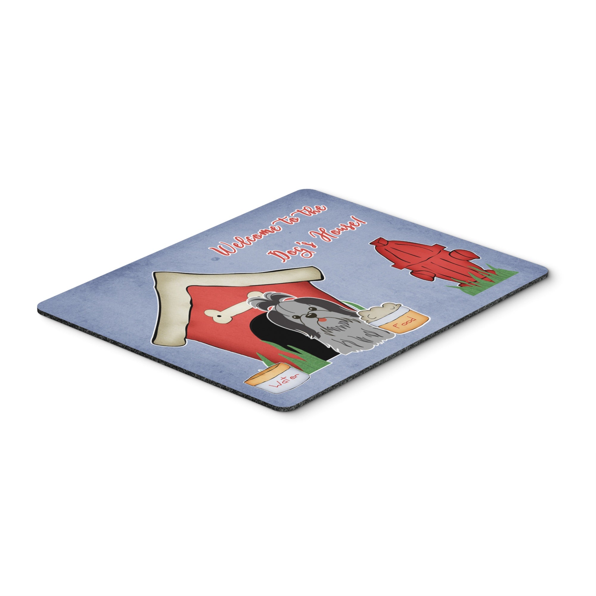 Caroline'S Treasures Dog House Collection Shih Tzu Black Silver Mouse Pad,  Multicolor, 7.75X9.25 (Bb2843Mp)
