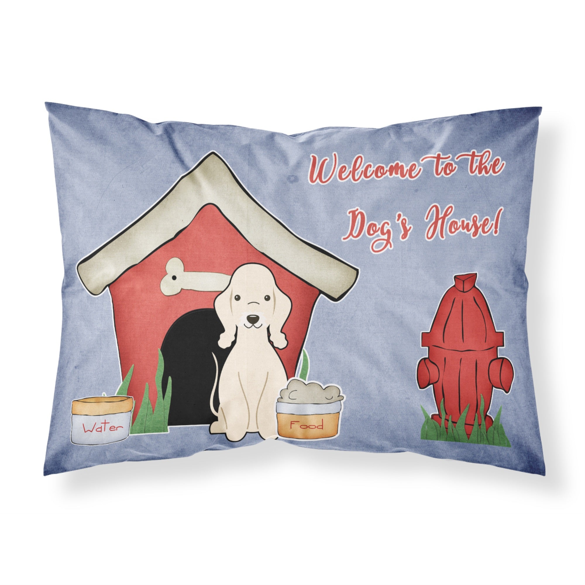 Caroline'S Treasures Dog House Collection Bedlington Terrier Sandy Fabric Standard Pillowcase Bb2845Pillowcase, Multicolor
