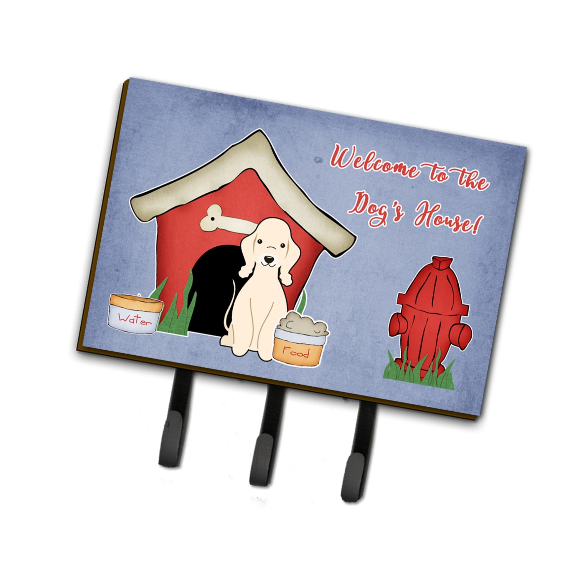 Caroline'S Treasures Dog House Collection Bedlington Terrier Sandy Leash Or Key Holder Bb2845Th68, Triple