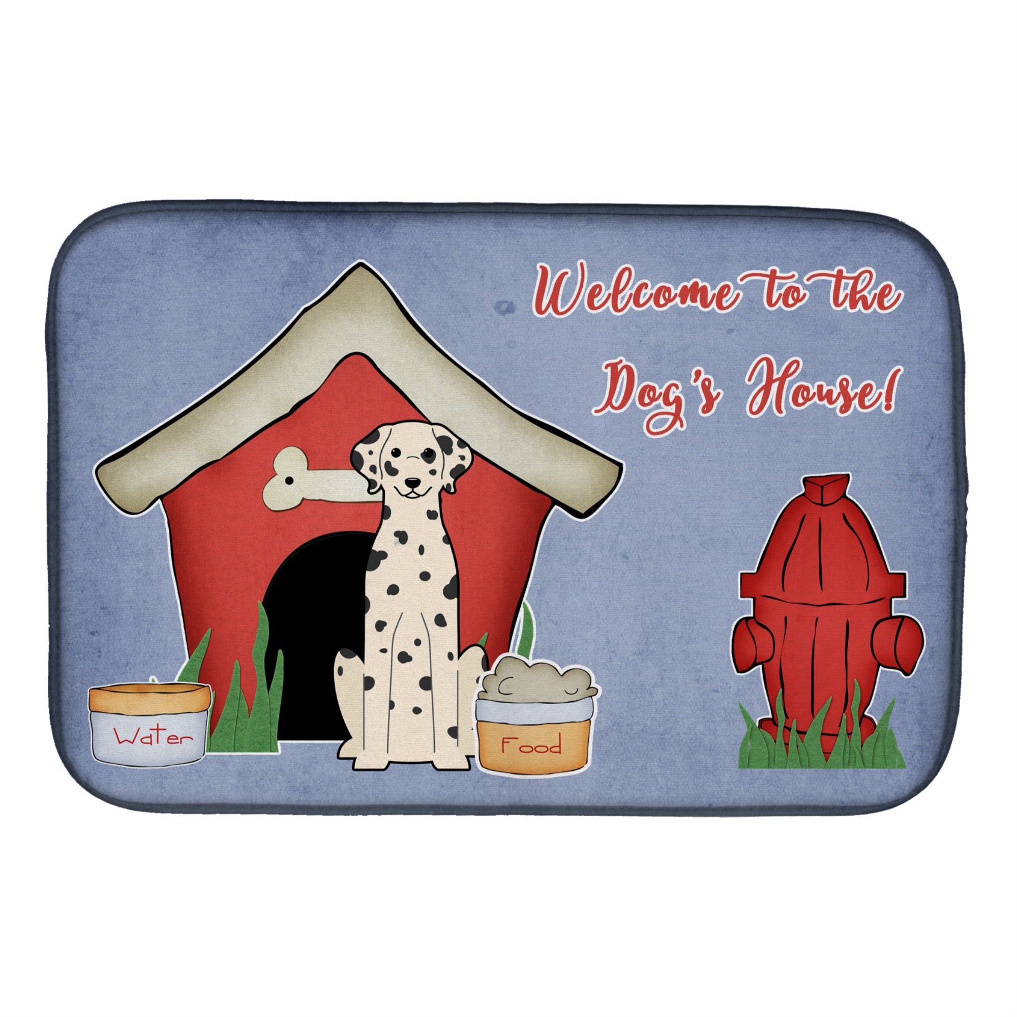Caroline'S Treasures Bb2851Ddm Dish Drying Mat, 14 X 21, Dog House