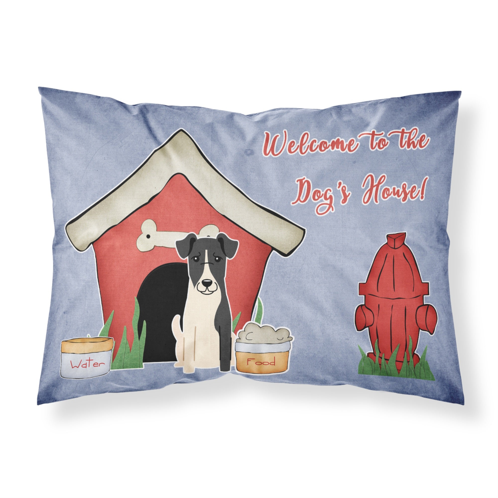 Caroline'S Treasures Dog House Collection Smooth Fox Terrier Fabric Standard Pillowcase Bb2852Pillowcase, Multicolor