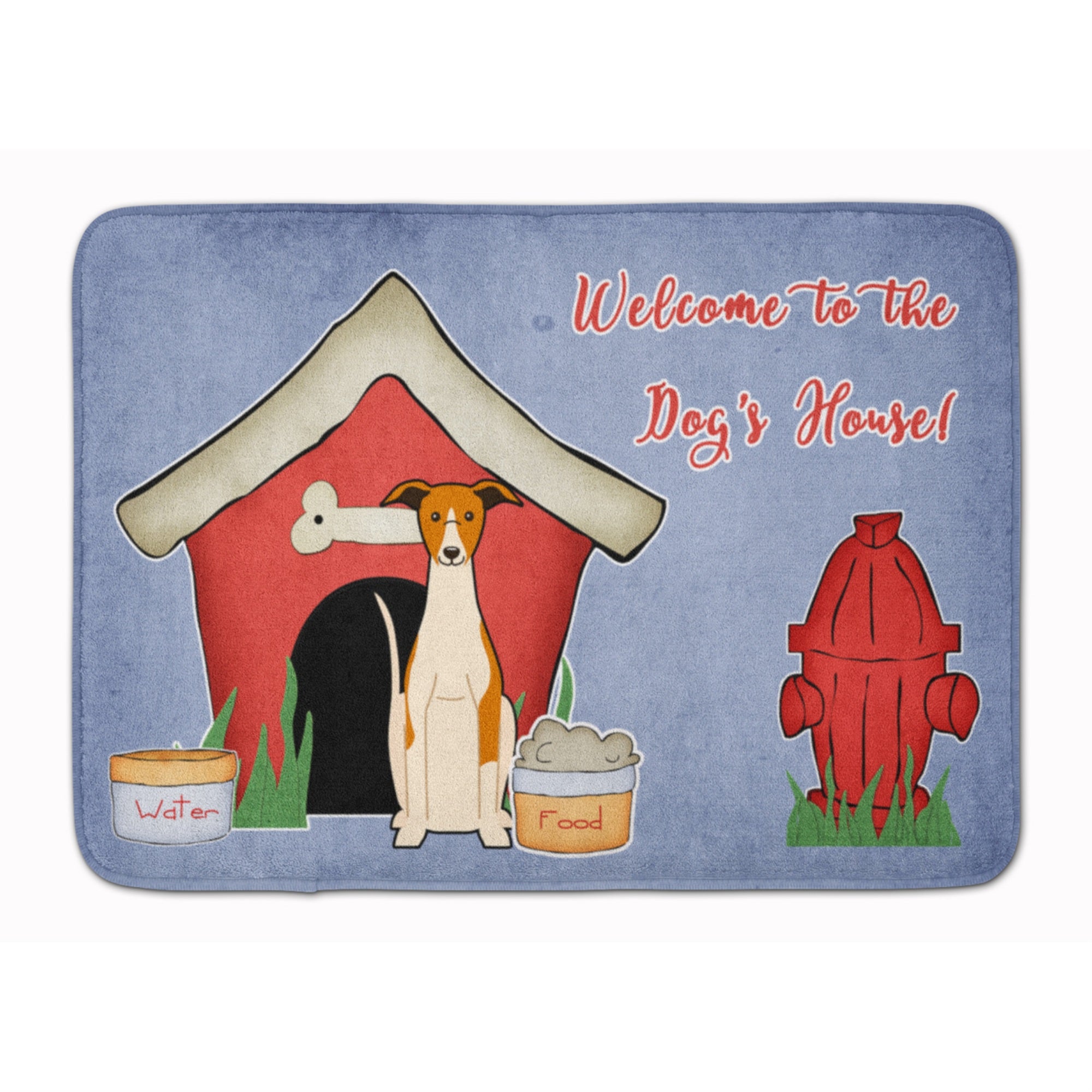 Caroline'S Treasures Dog House Collection Whippet Floor Mat, 19 X 27, Multicolor