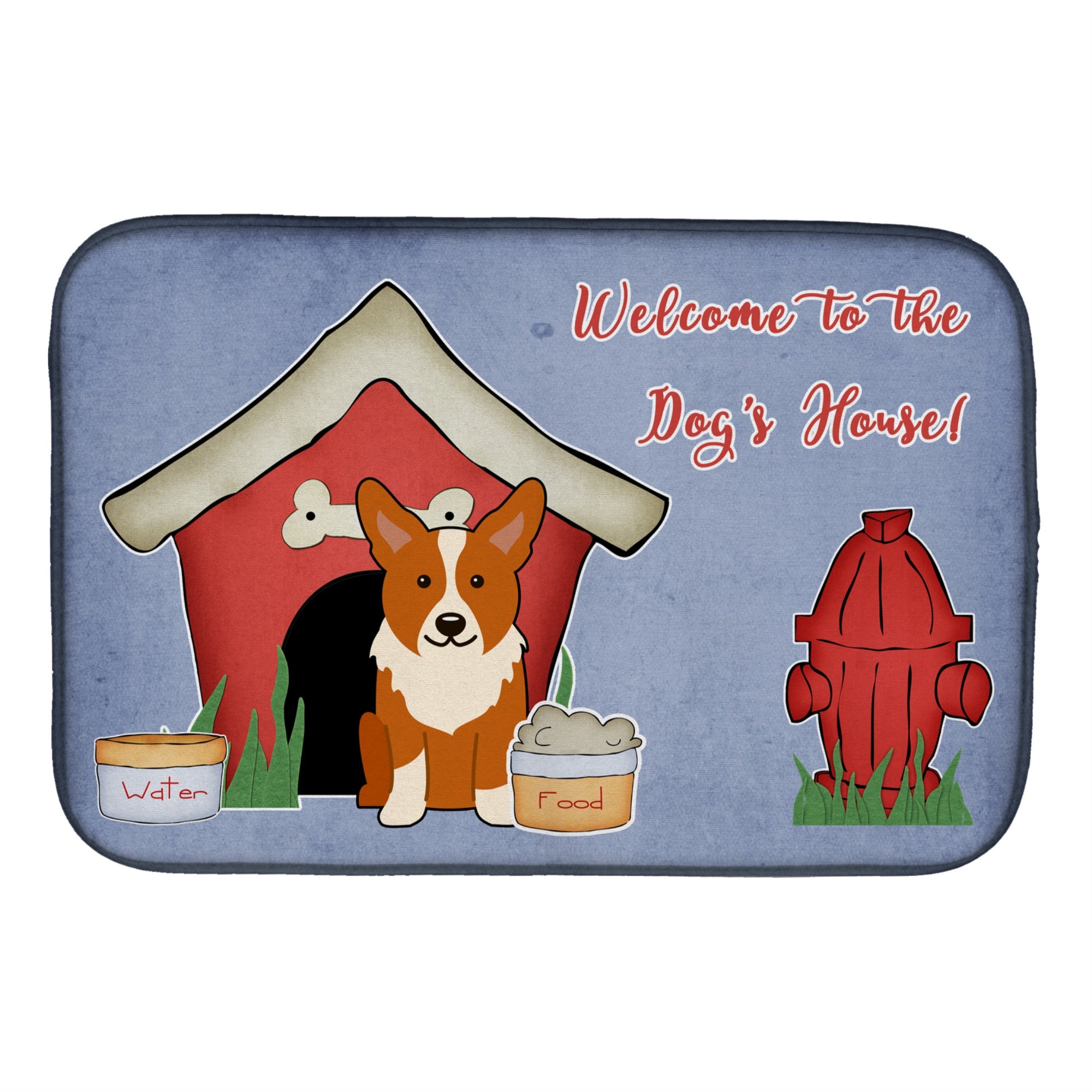 Caroline'S Treasures Bb2854Ddm Dish Drying Mat, 14 X 21, Dog House