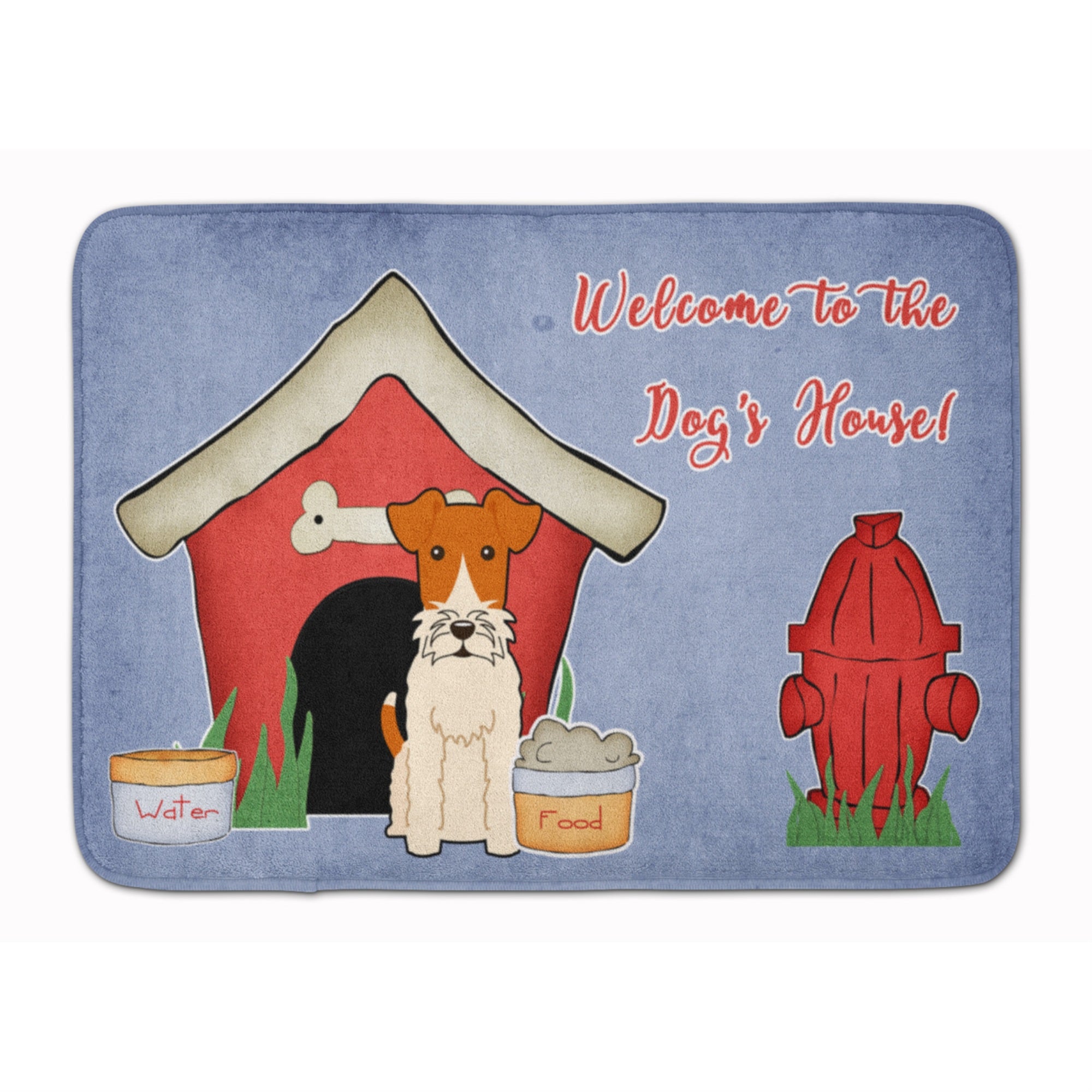 Caroline'S Treasures Dog House Collection Wire Fox Terrier Floor Mat, 19 X 27, Multicolor