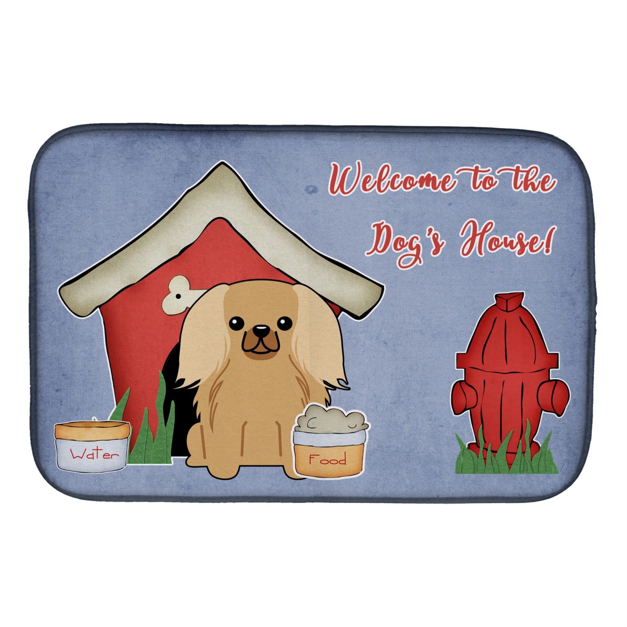 Caroline'S Treasures Bb2858Ddm Dish Drying Mat, 14 X 21, Dog House