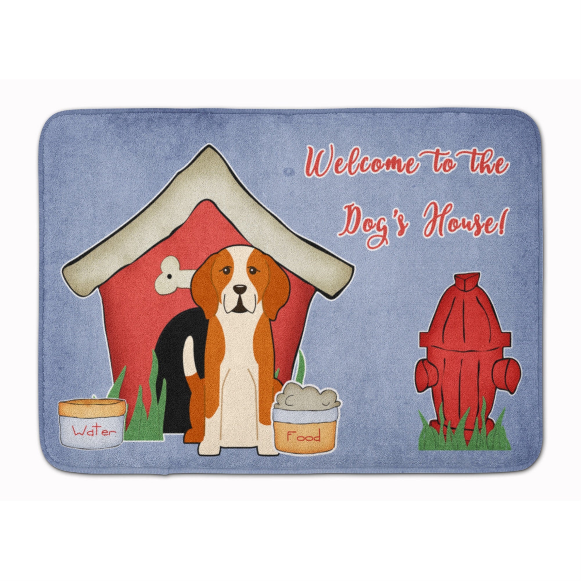Caroline'S Treasures Dog House Collection English Foxhound Floor Mat, 19 X 27, Multicolor