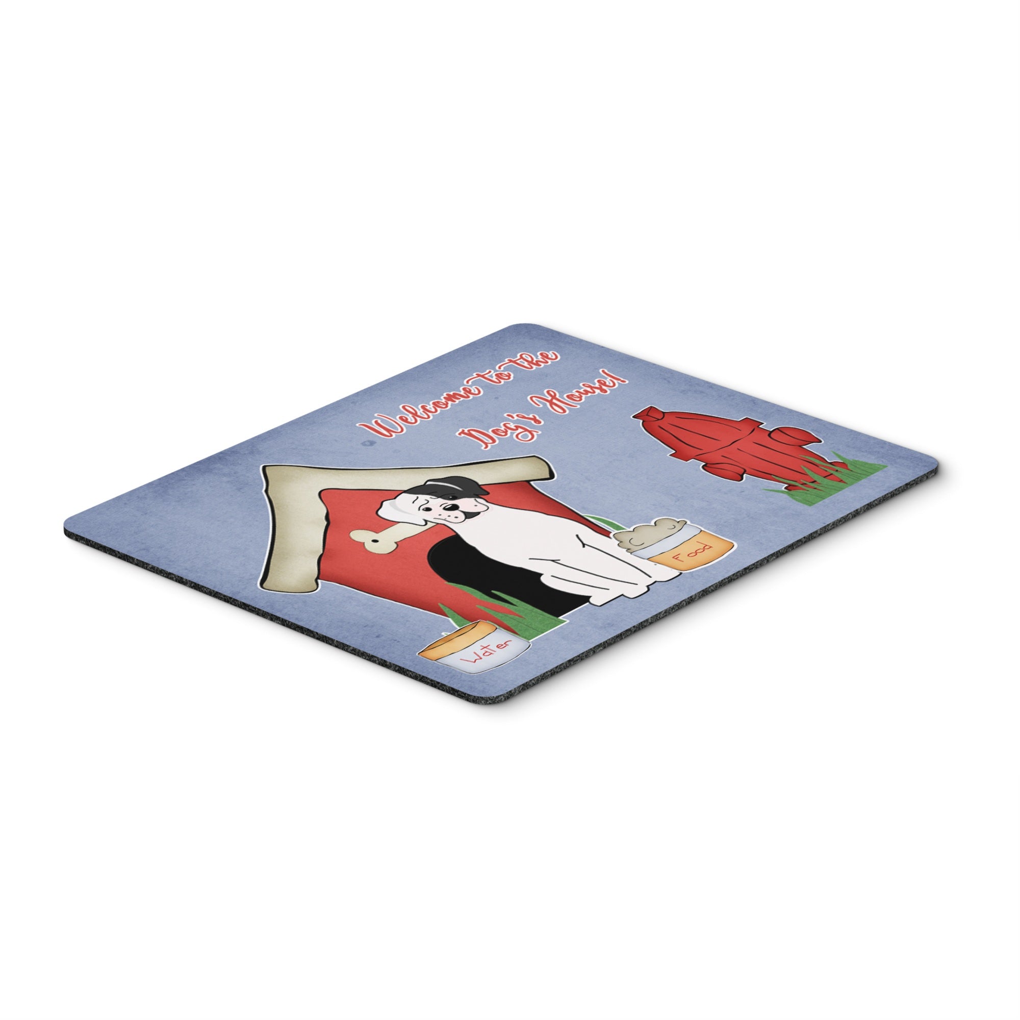 Caroline'S Treasures Dog House Collection White Boxer Cooper Mouse Pad,  Multicolor, 7.75X9.25 (Bb2868Mp)