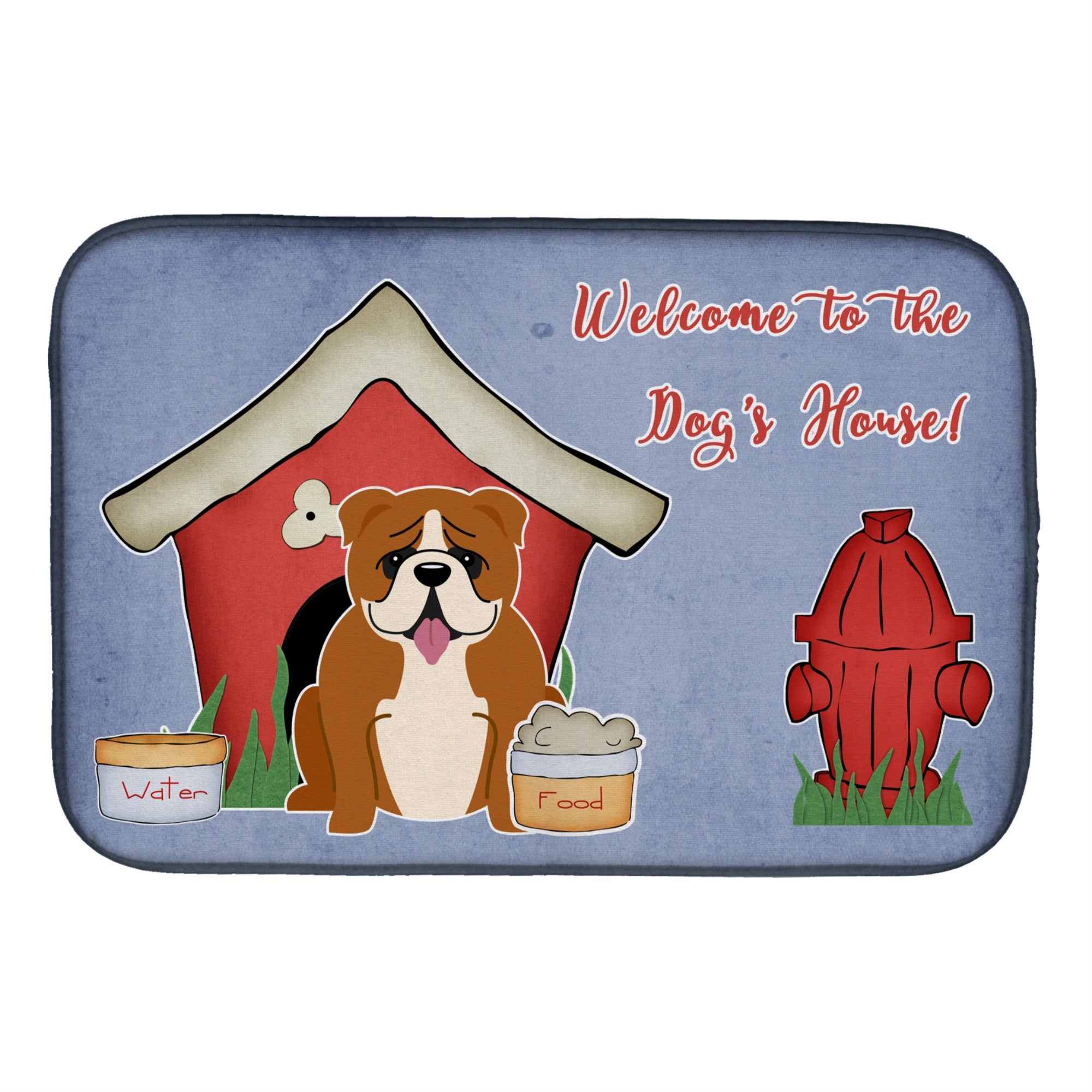 Caroline'S Treasures Bb2874Ddm Dish Drying Mat, 14 X 21, Dog House