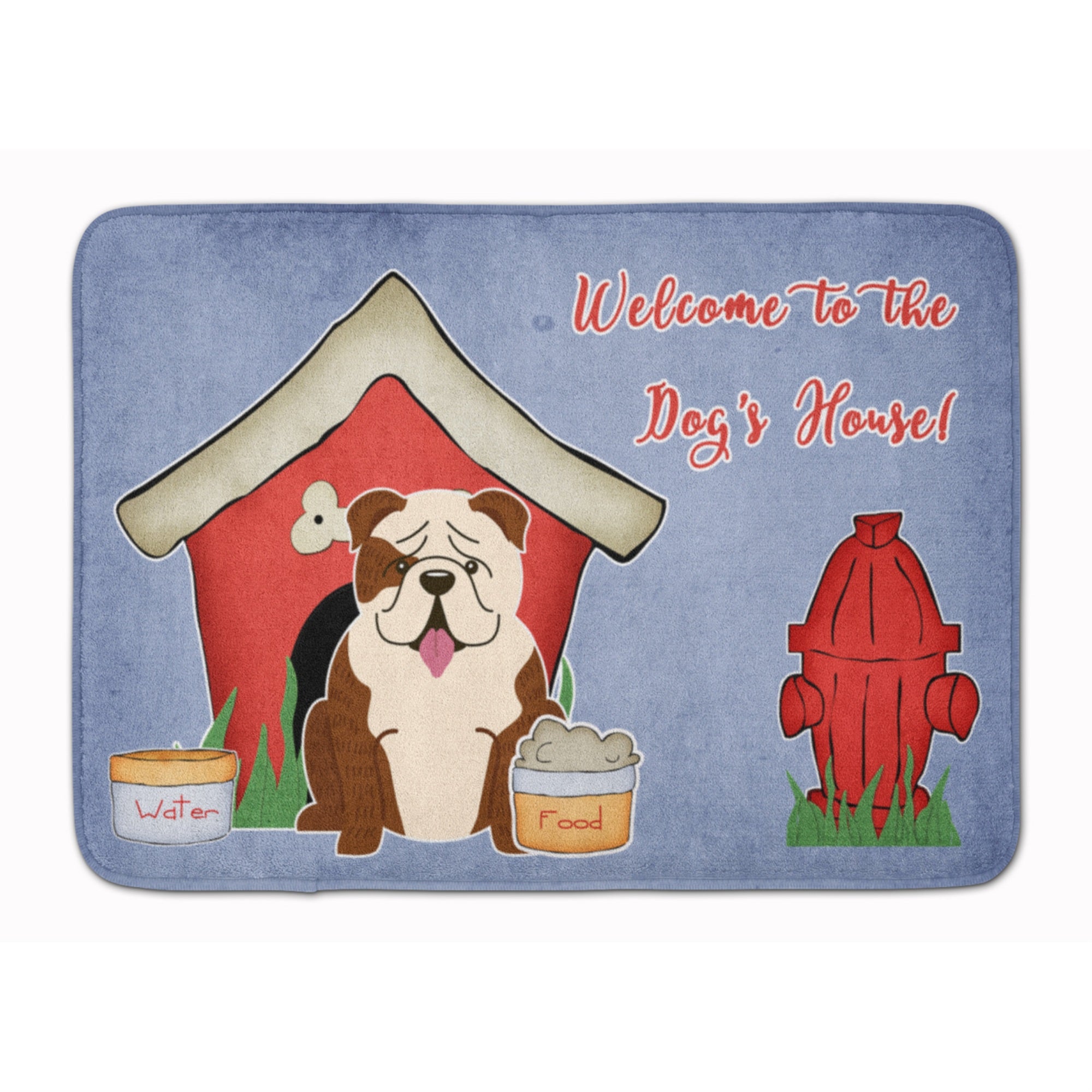Caroline'S Treasures Dog House English Bulldog Brindle White, 19 X 27, Multicolor