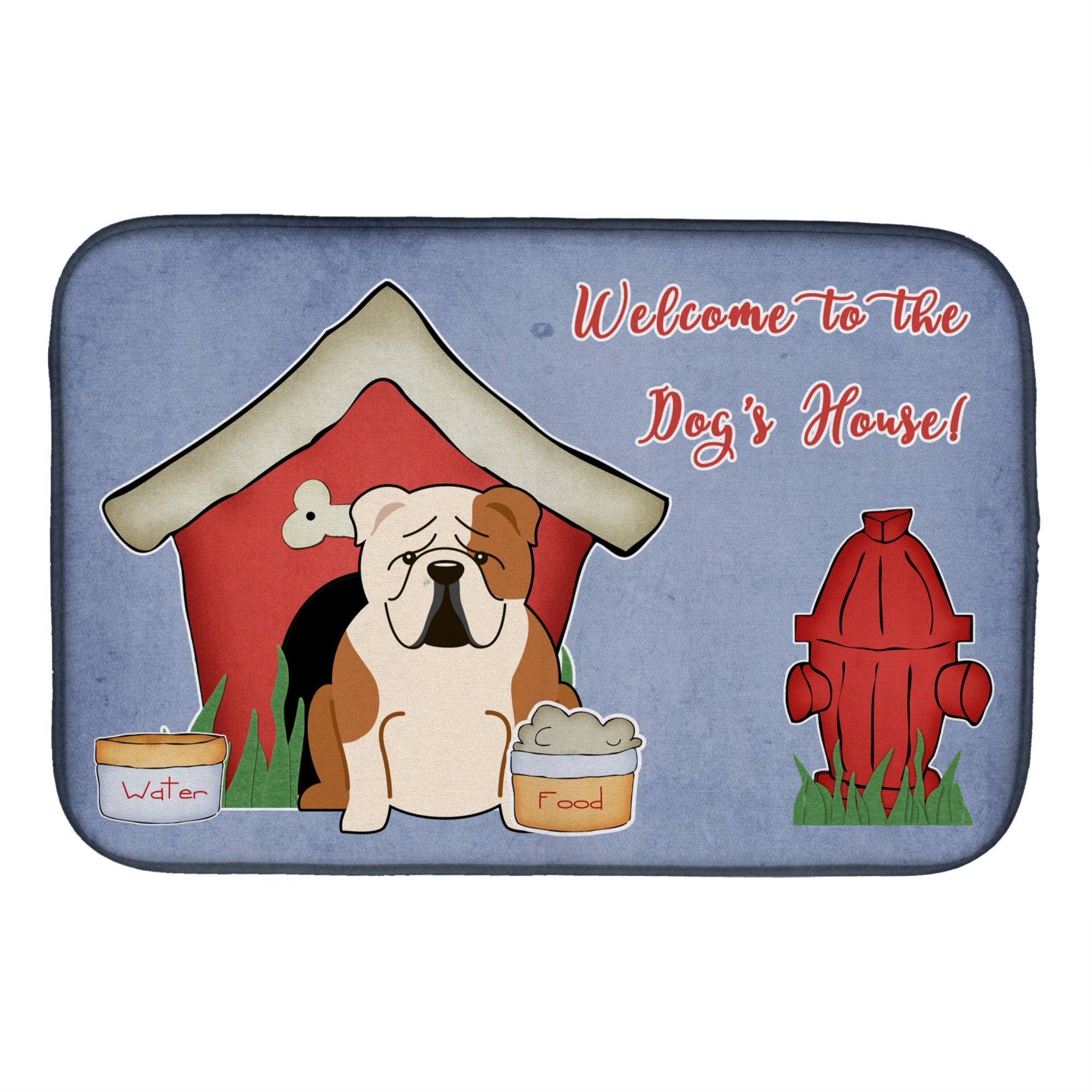 Caroline'S Treasures Bb2879Ddm Dish Drying Mat, 14 X 21, Dog House