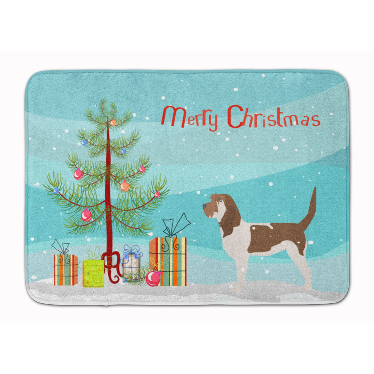 Caroline'S Treasures Grand Basset Griffon Vendeen Christmas Floor Mat, 19 X 27, Multicolor