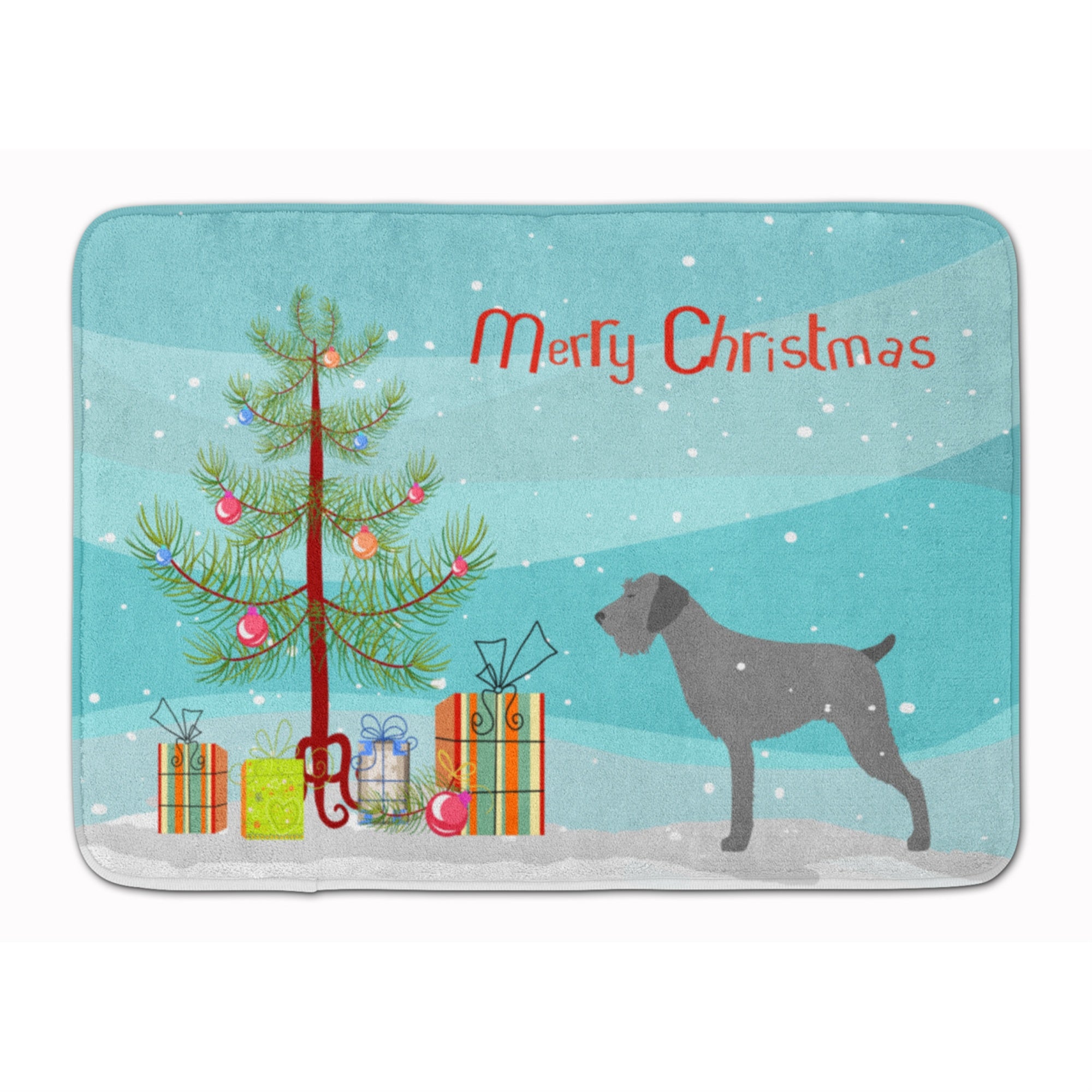 Caroline'S Treasures German Wirehaired Pointer Christmas Floor Mat, 19 X 27, Multicolor