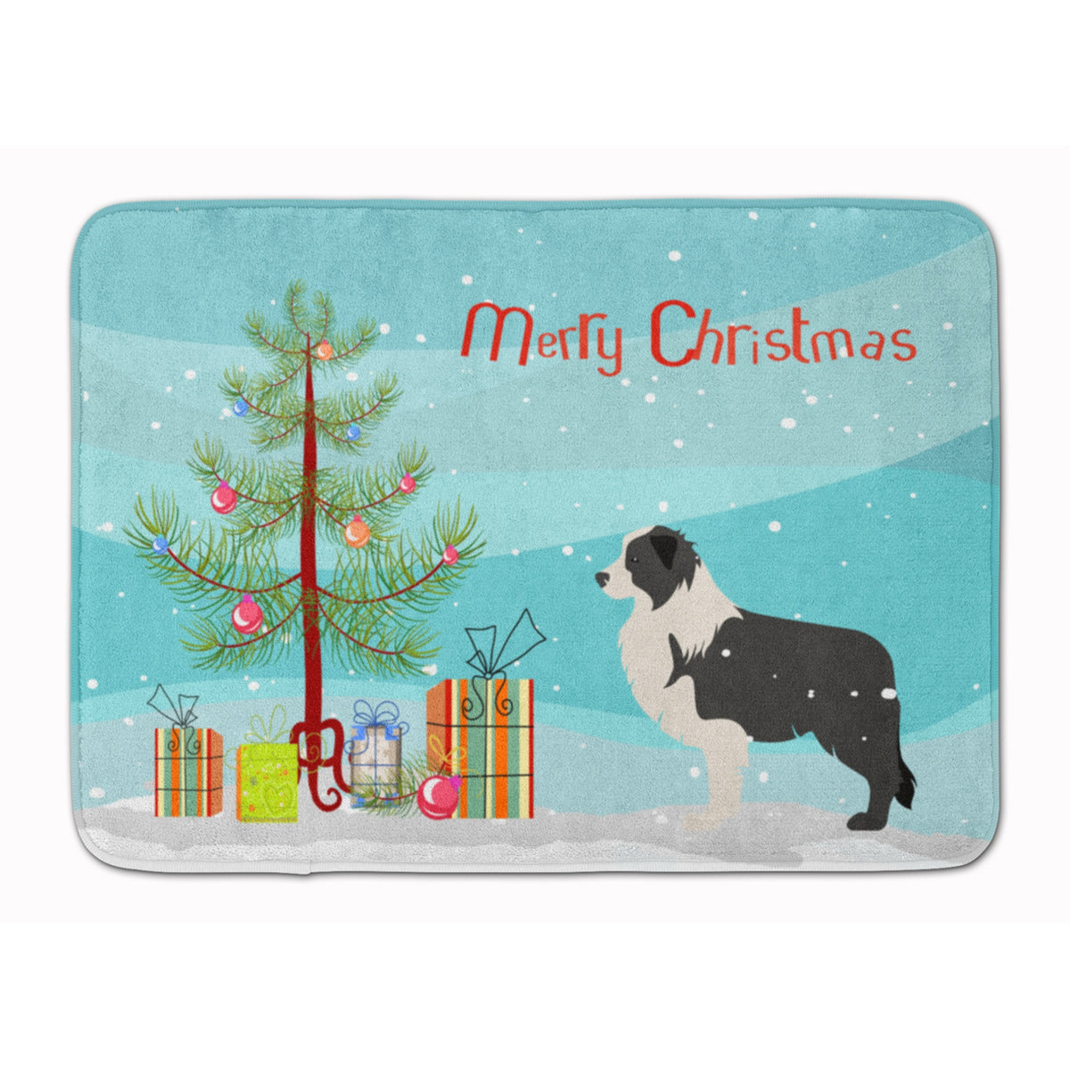 Caroline'S Treasures Black Border Collie Christmas Tree, 19 X 27, Multicolor