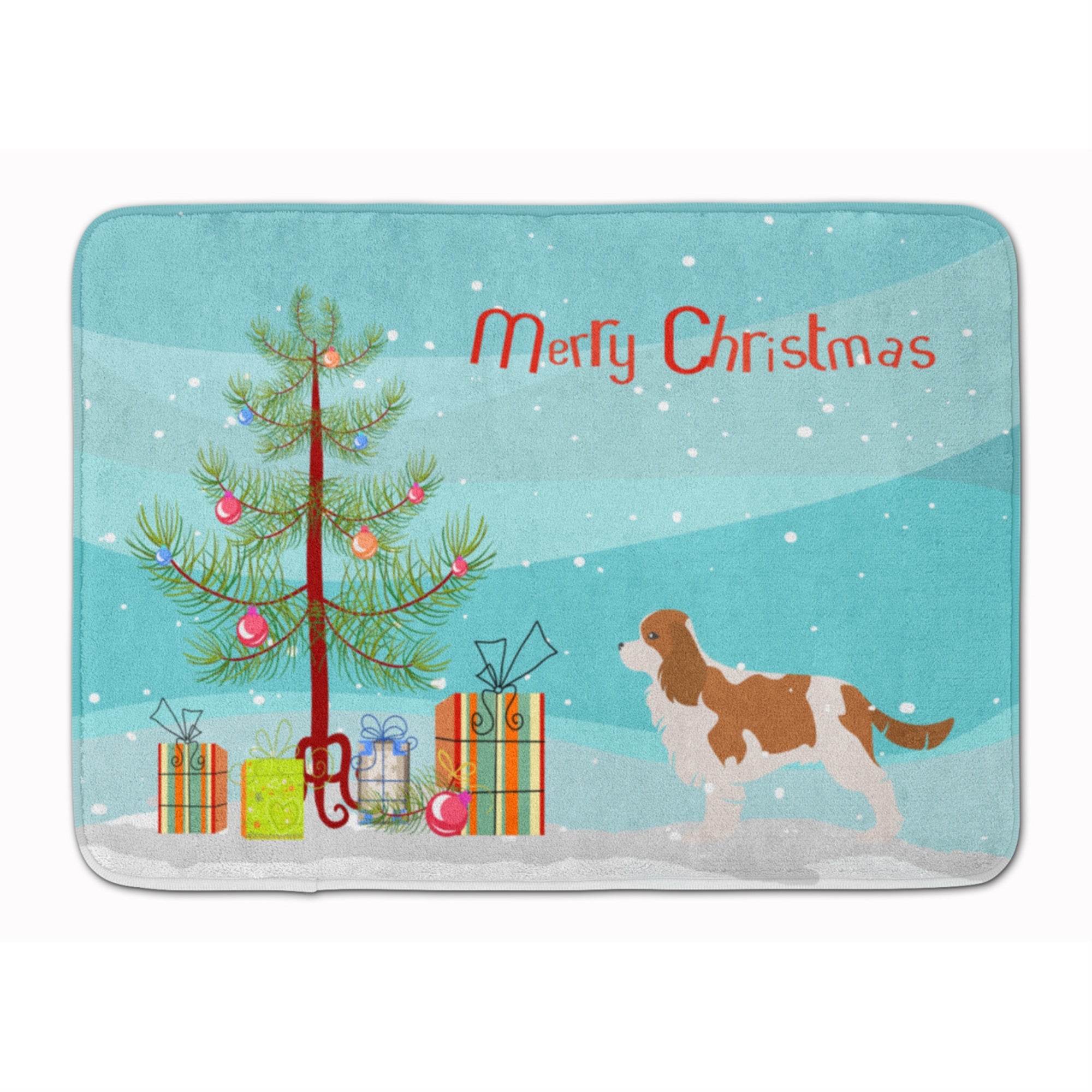 Caroline'S Treasures Cavalier King Charles Spaniel Christmas Floor Mat, 19 X 27, Multicolor