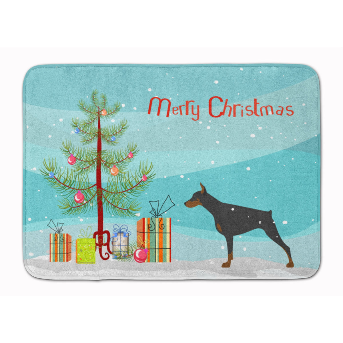 Caroline'S Treasures Doberman Pinscher Merry Christmas Tree, 19 X 27, Multicolor