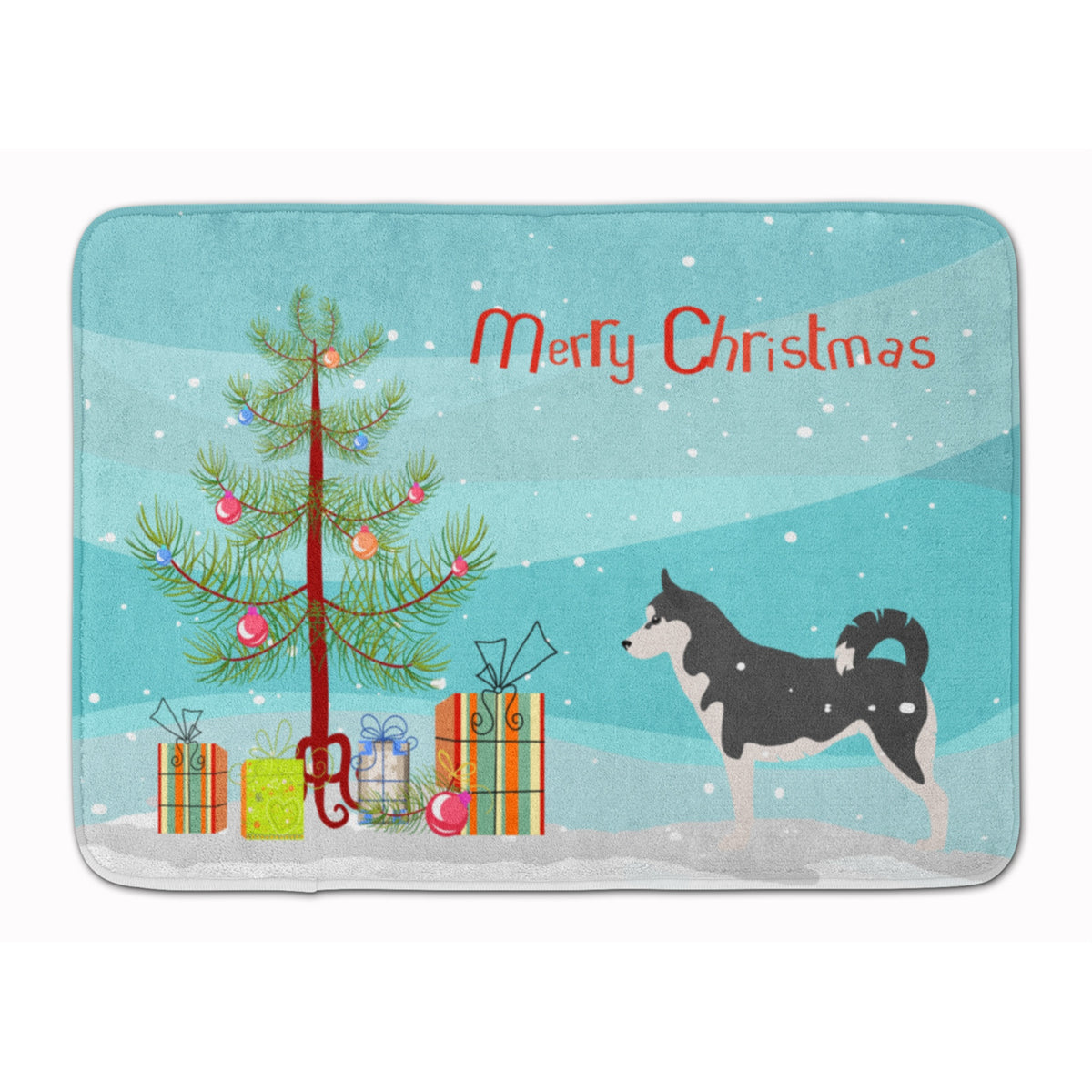 Caroline'S Treasures Siberian Husky Merry Christmas Tree, 19 X 27, Multicolor