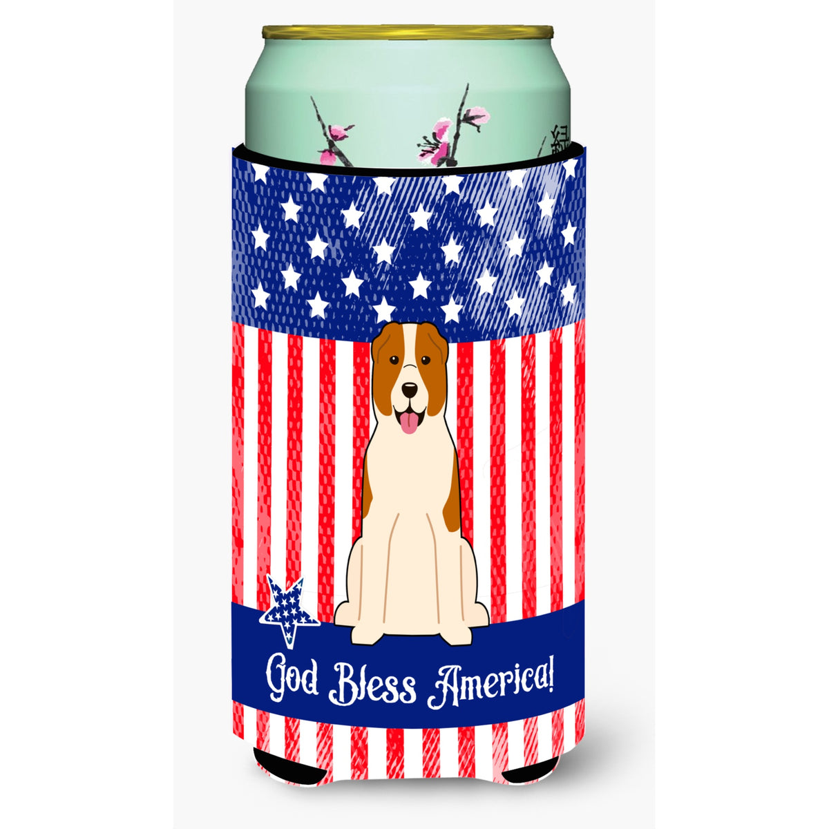 Caroline'S Treasures Bb3044Tbc Usa Central Asian Shepherd Dog Tall Boy Hugger Cold-Beverage-Koozies, Multicolor