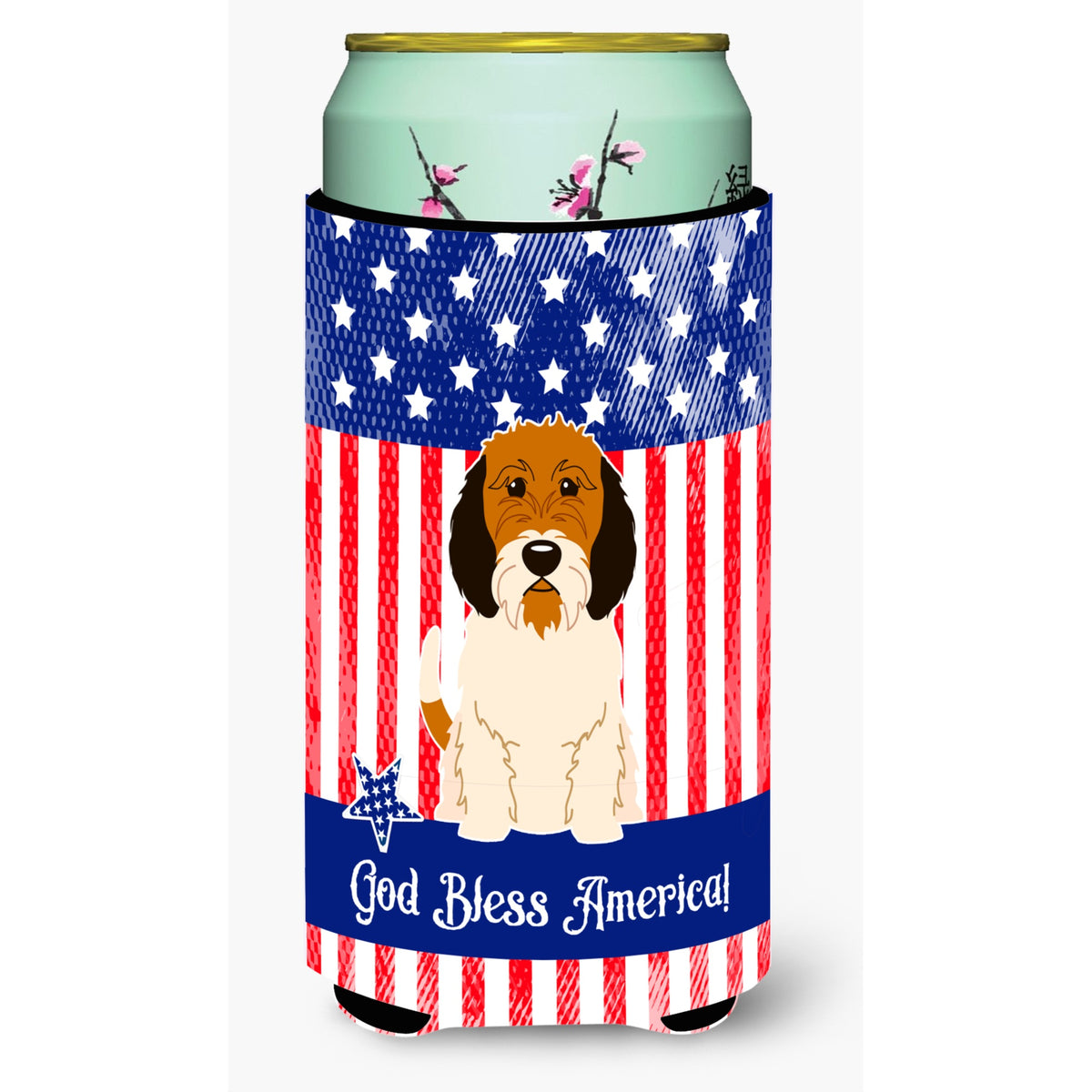 Caroline'S Treasures Bb3074Tbc Usa Petit Basset Griffon Veenden Tall Boy Hugger Cold-Beverage-Koozies, Multicolor