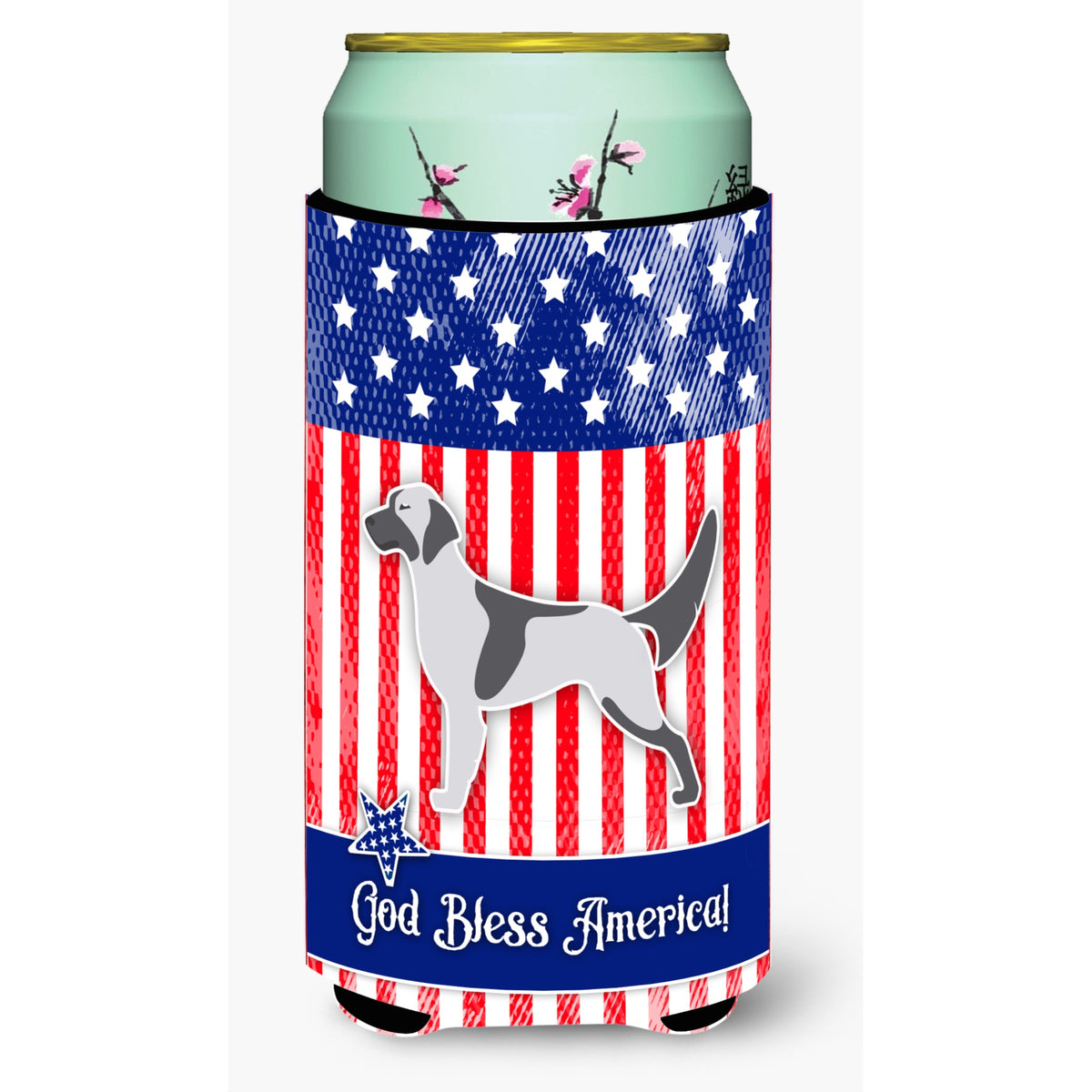 Caroline'S Treasures Usa Patriotic English Setter Tall Boy Beverage Insulator Hugger, Multicolor