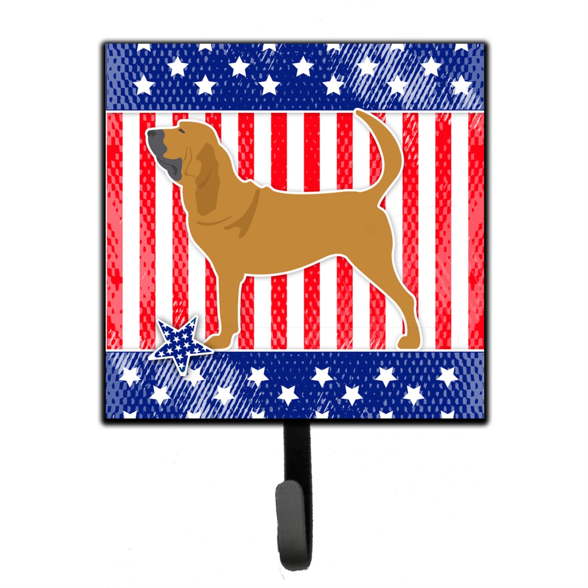 Caroline'S Treasures Usa Patriotic Bloodhound Leash Or Key Holder Bb3284Sh4, Small, Multicolor