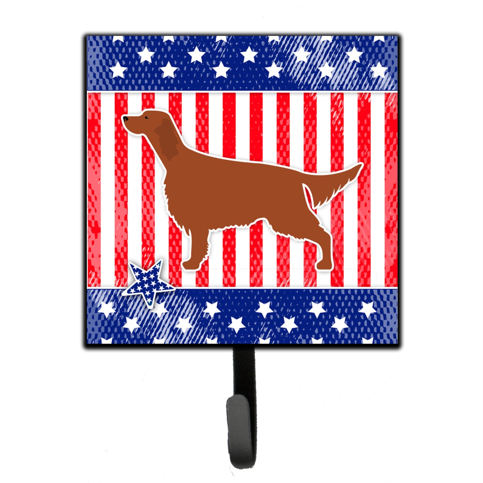 Caroline'S Treasures Iusa Patriotic Rish Setter Leash Or Key Holder Bb3293Sh4, Small, Multicolor