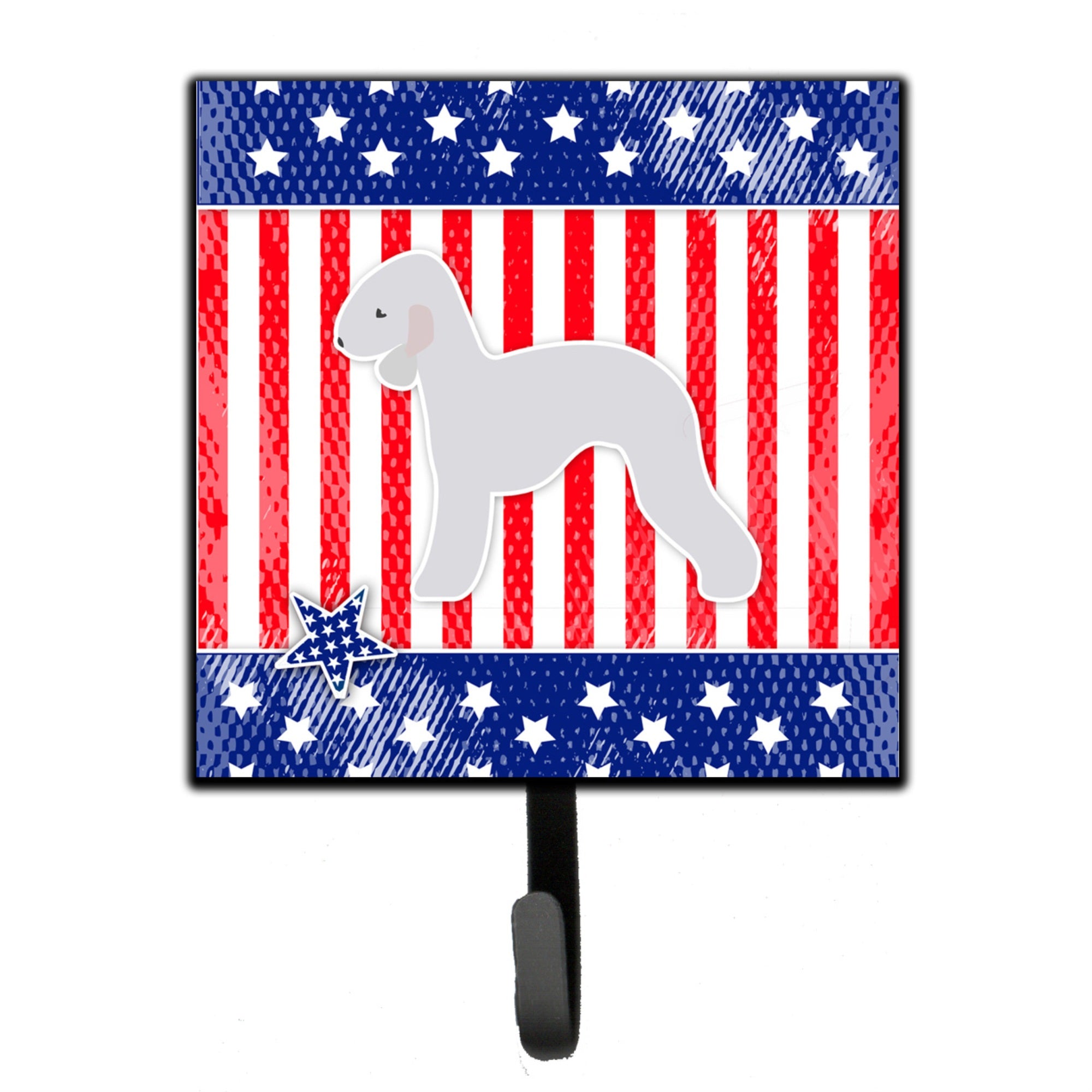Caroline'S Treasures Usa Patriotic Bedlington Terrier Leash Or Key Holder Bb3294Sh4, Small, Multicolor