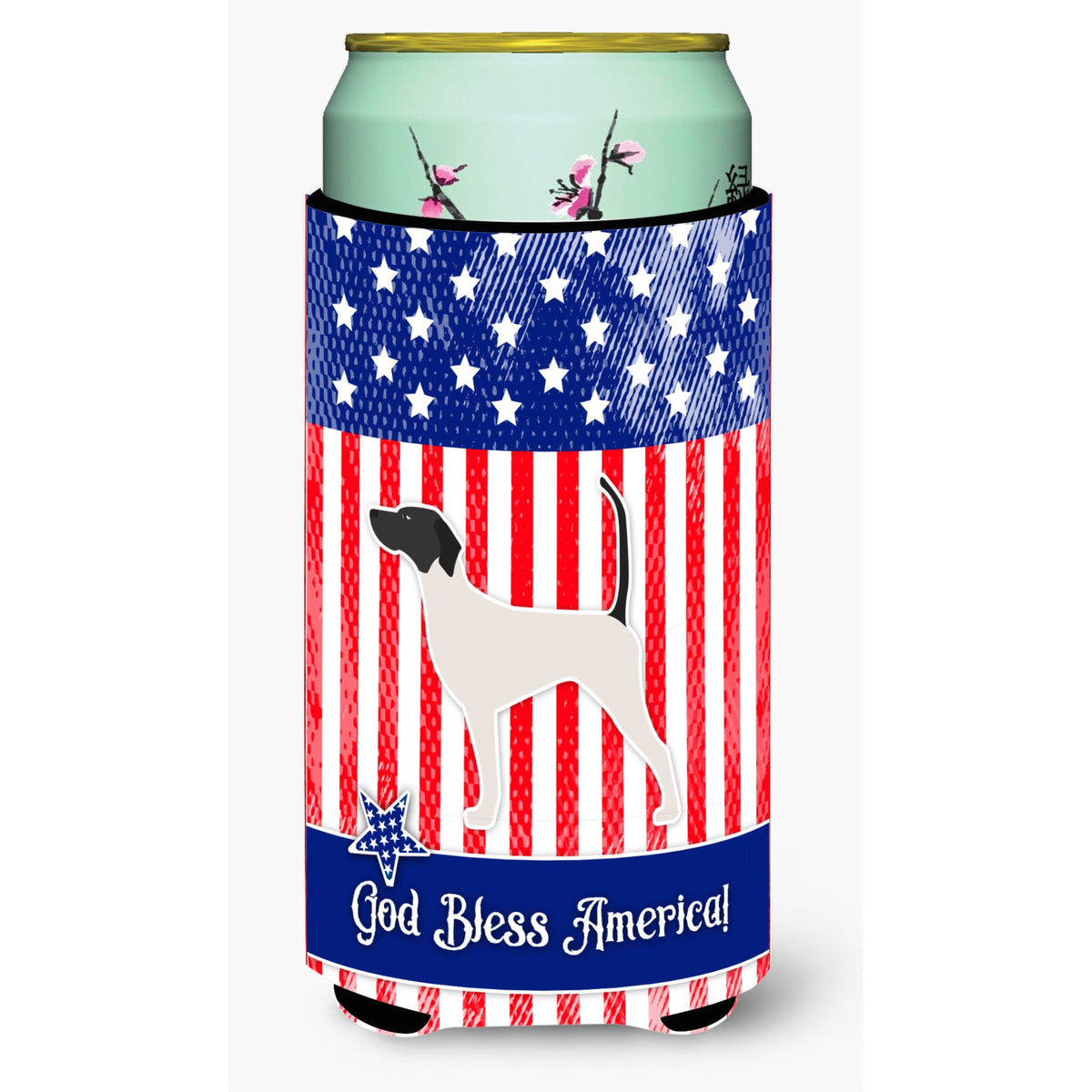 Caroline'S Treasures Usa Patriotic English Pointer Tall Boy Beverage Insulator Hugger, Multicolor