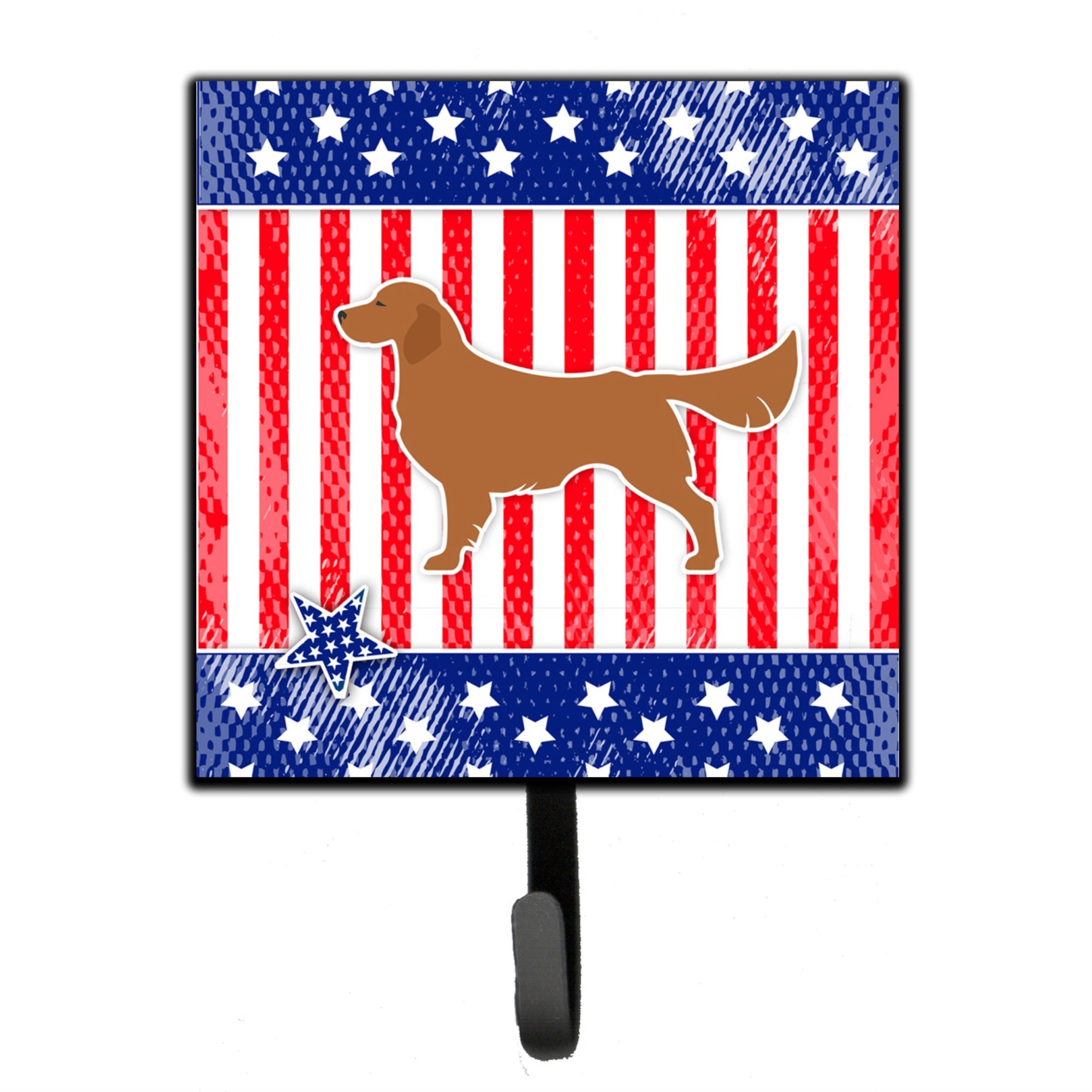 Caroline'S Treasures Usa Patriotic Golden Retriever Leash Or Key Holder Bb3304Sh4, Small, Multicolor
