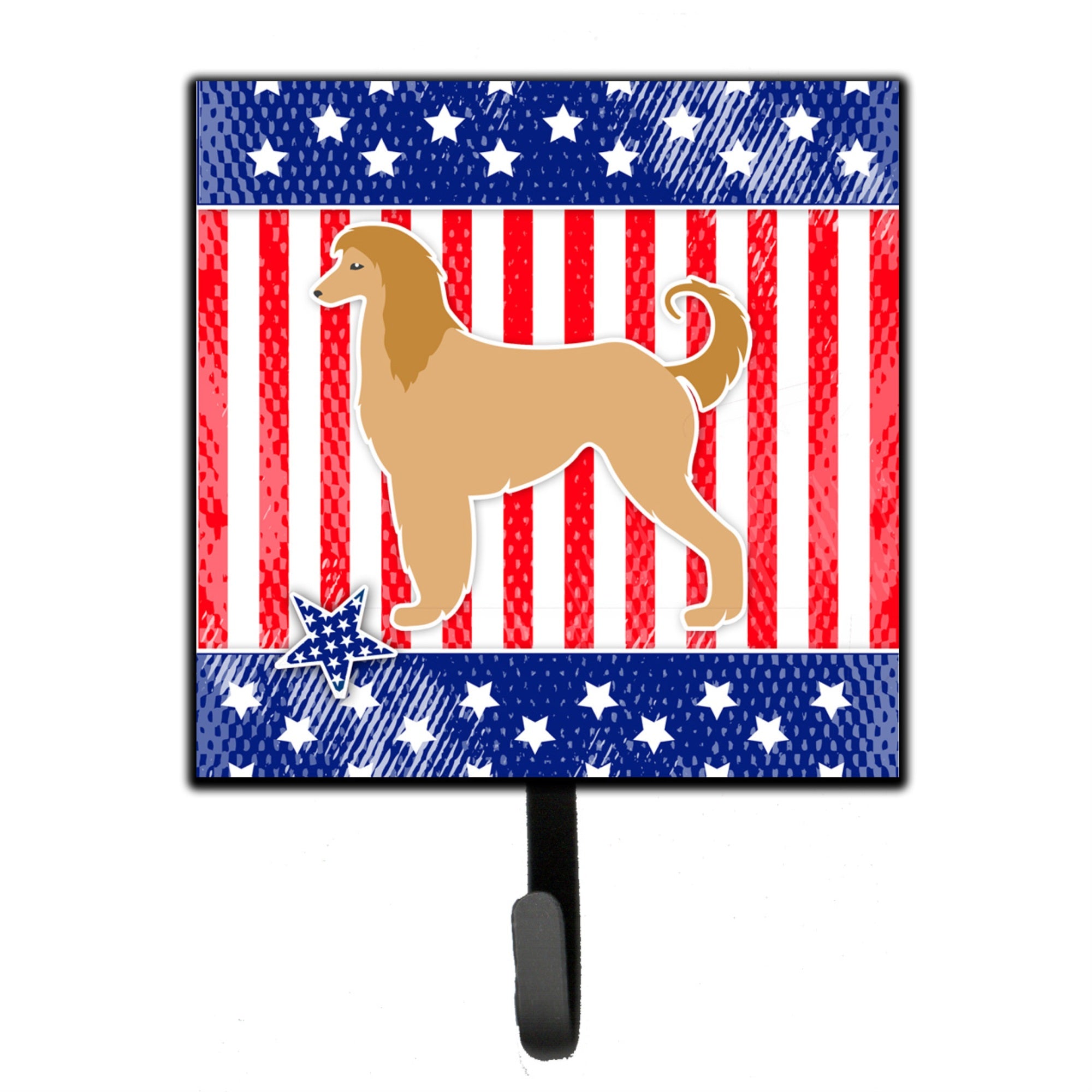 Caroline'S Treasures Usa Patriotic Afghan Hound Leash Or Key Holder Bb3306Sh4, Small, Multicolor