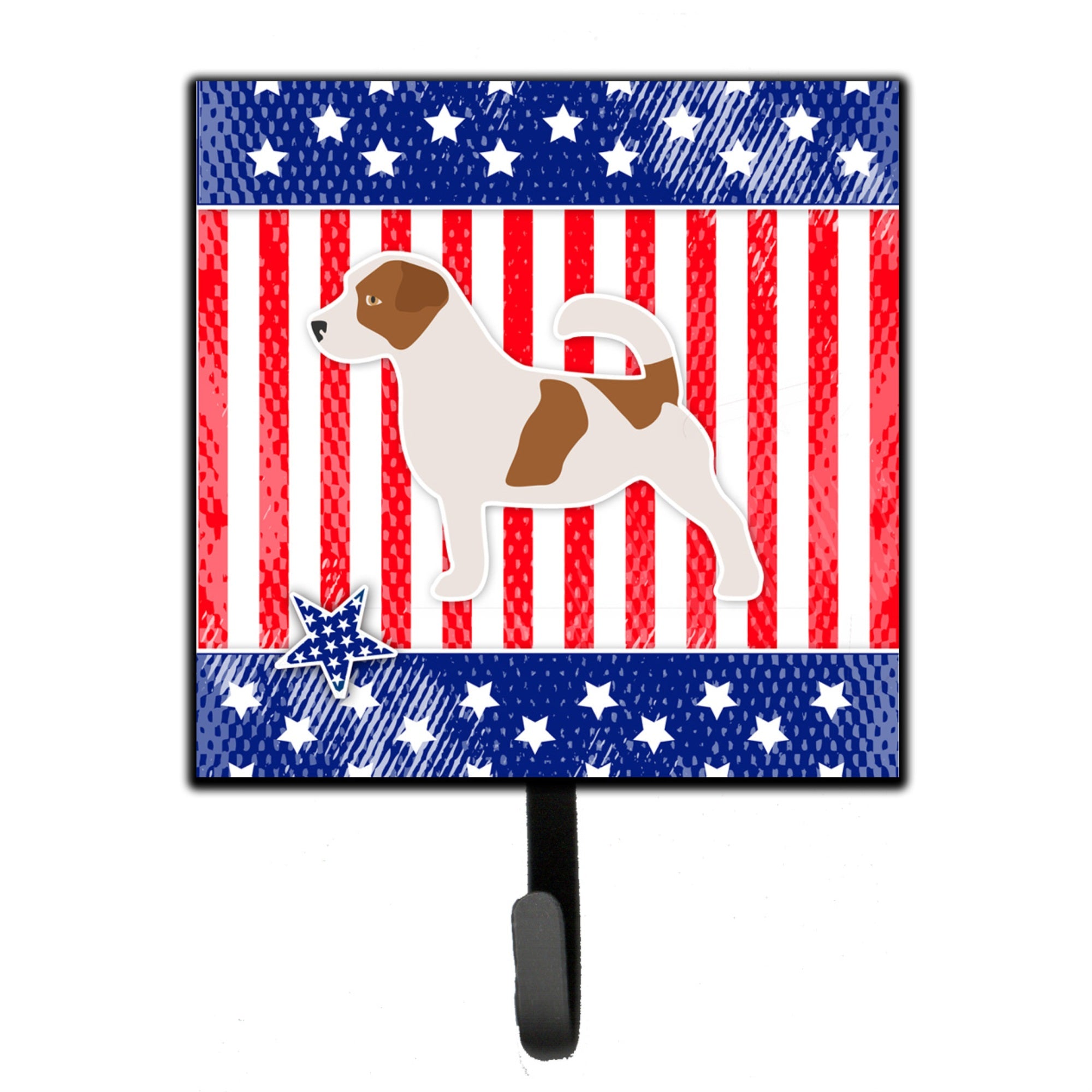 Caroline'S Treasures Usa Patriotic Jack Russell Terrier Leash Or Key Holder Bb3307Sh4, Small, Multicolor
