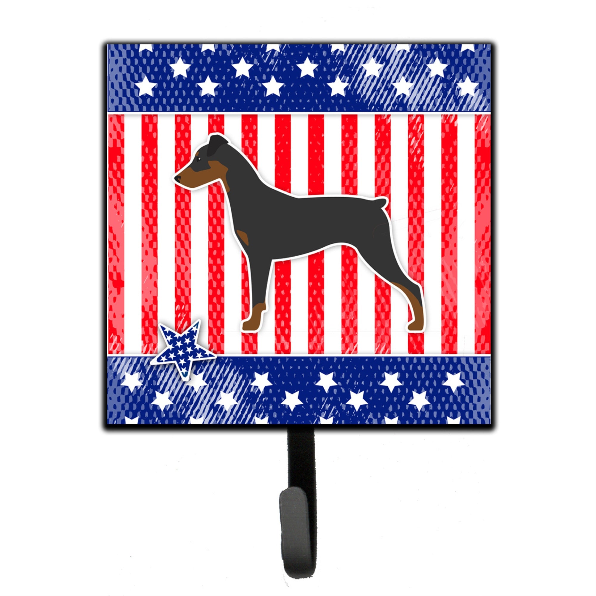 Caroline'S Treasures Usa Patriotic German Pinscher Leash Or Key Holder Bb3313Sh4, Small, Multicolor